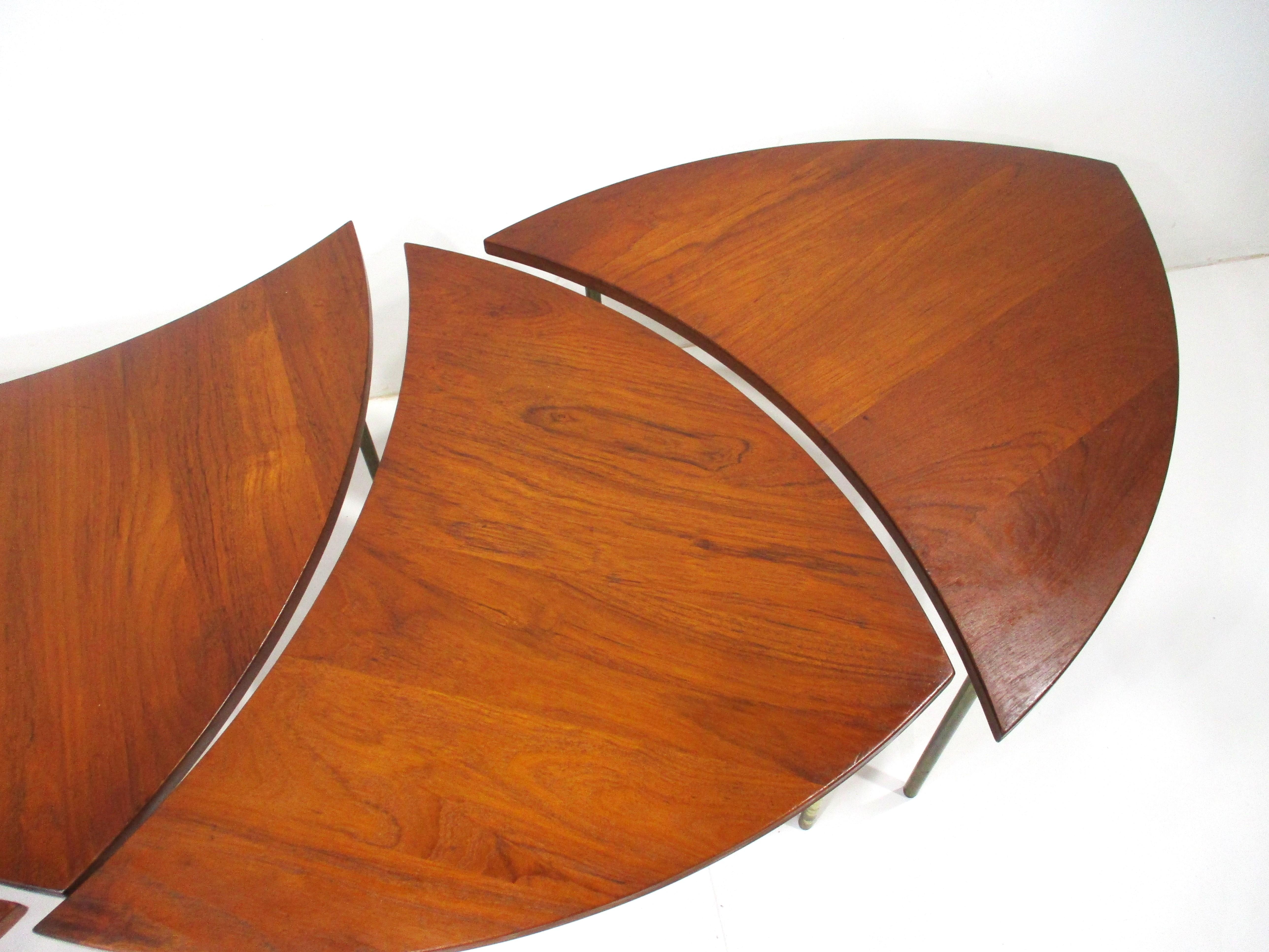 5 pc. Peter Hvidt Teak 523 Coffee Table by France & Sons Denmark  In Good Condition For Sale In Cincinnati, OH