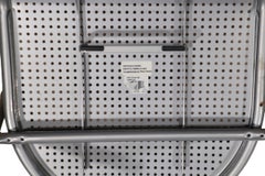 5 pc. Post Modern Dinette Set by Euro Style Glass Top Table with Metal Chairs