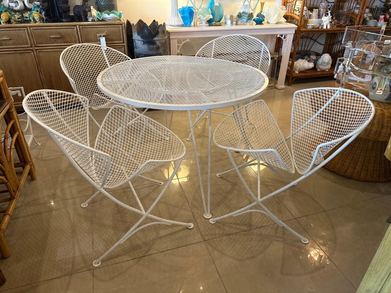 Orange Slice 1960 Kitchen Table And Chairs Pc Salterini Orange