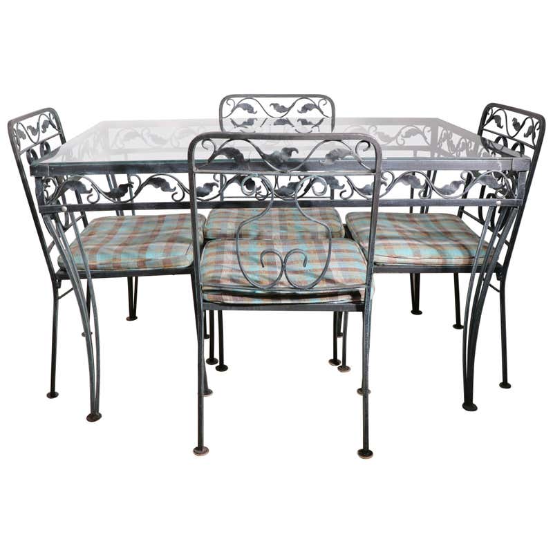 Wrought Iron Dining Room Sets - 50 For Sale at 1stDibs | vintage ...