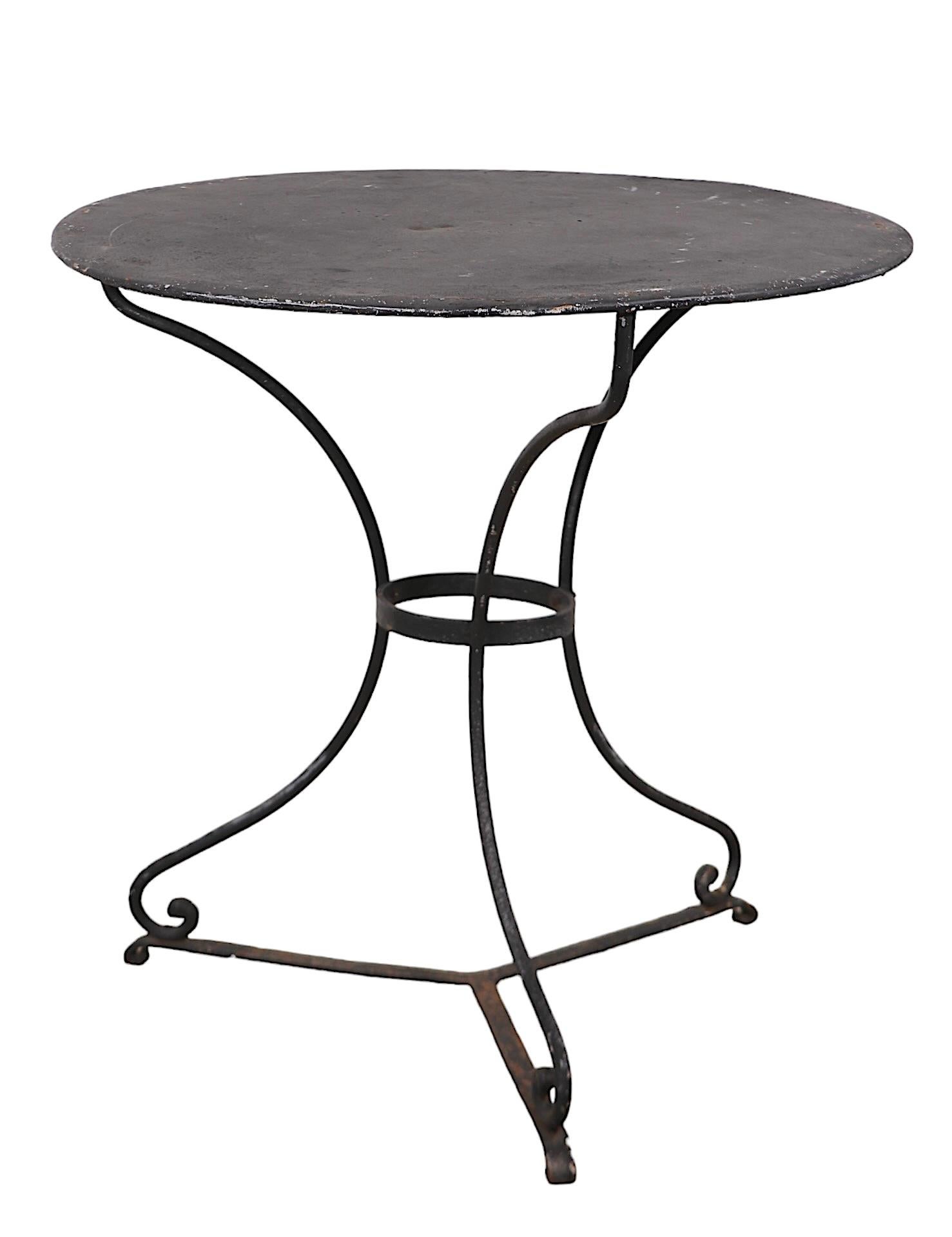 5 pc.  Wrought Iron Antique French Bistro Cafe Dinette Set 5