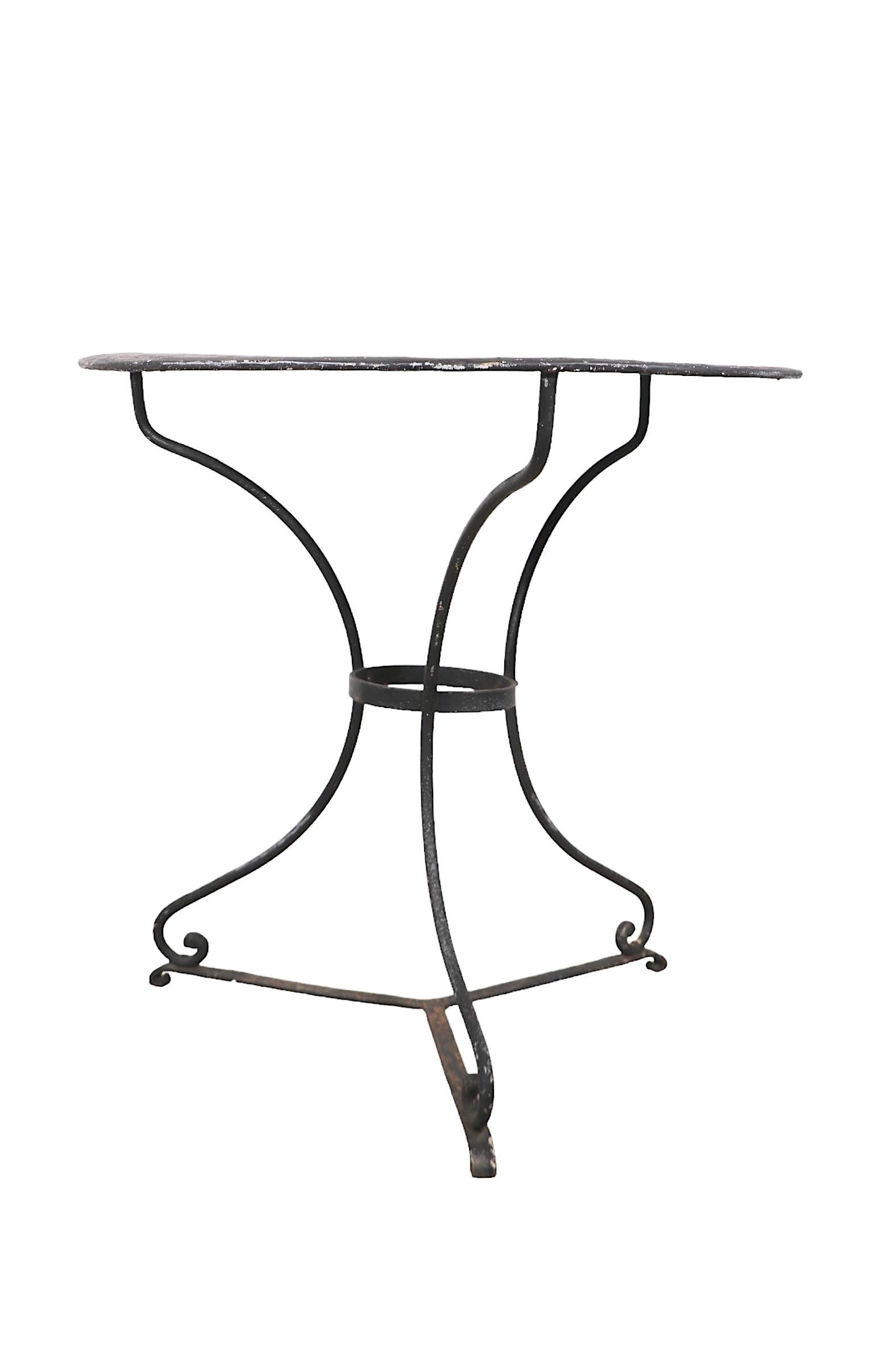5 pc.  Wrought Iron Antique French Bistro Cafe Dinette Set 6