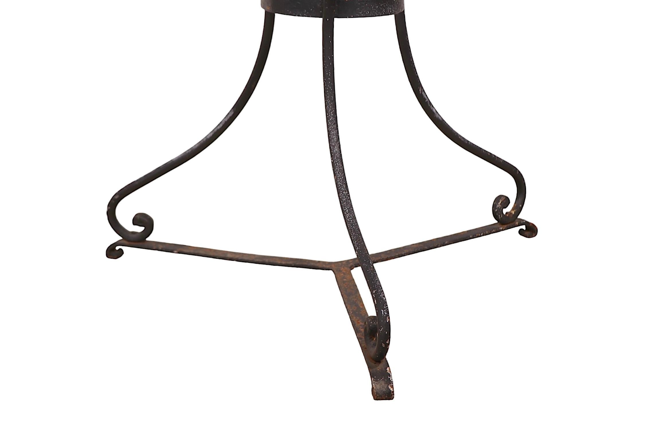 5 pc.  Wrought Iron Antique French Bistro Cafe Dinette Set 7