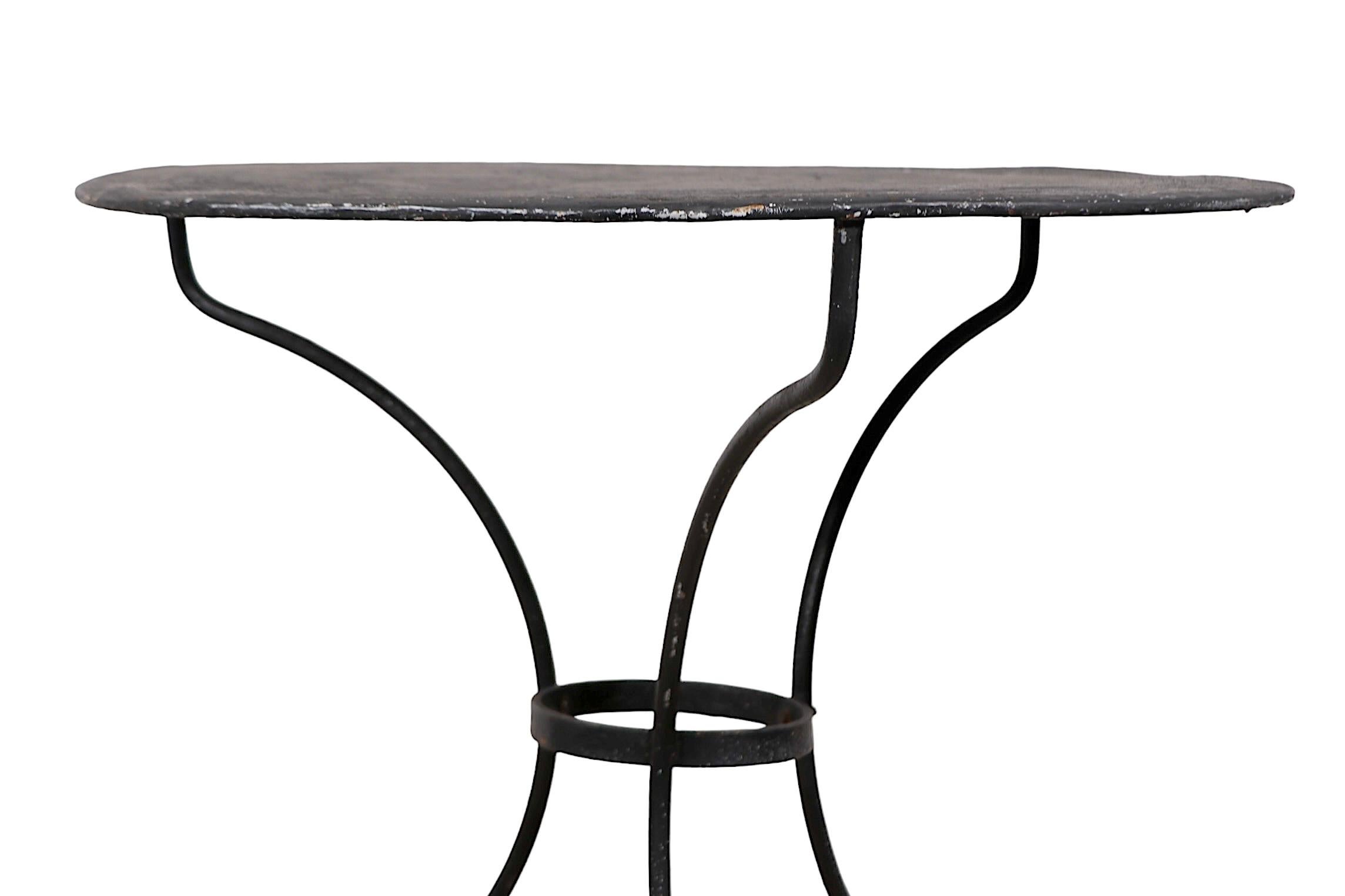 5 pc.  Wrought Iron Antique French Bistro Cafe Dinette Set 8