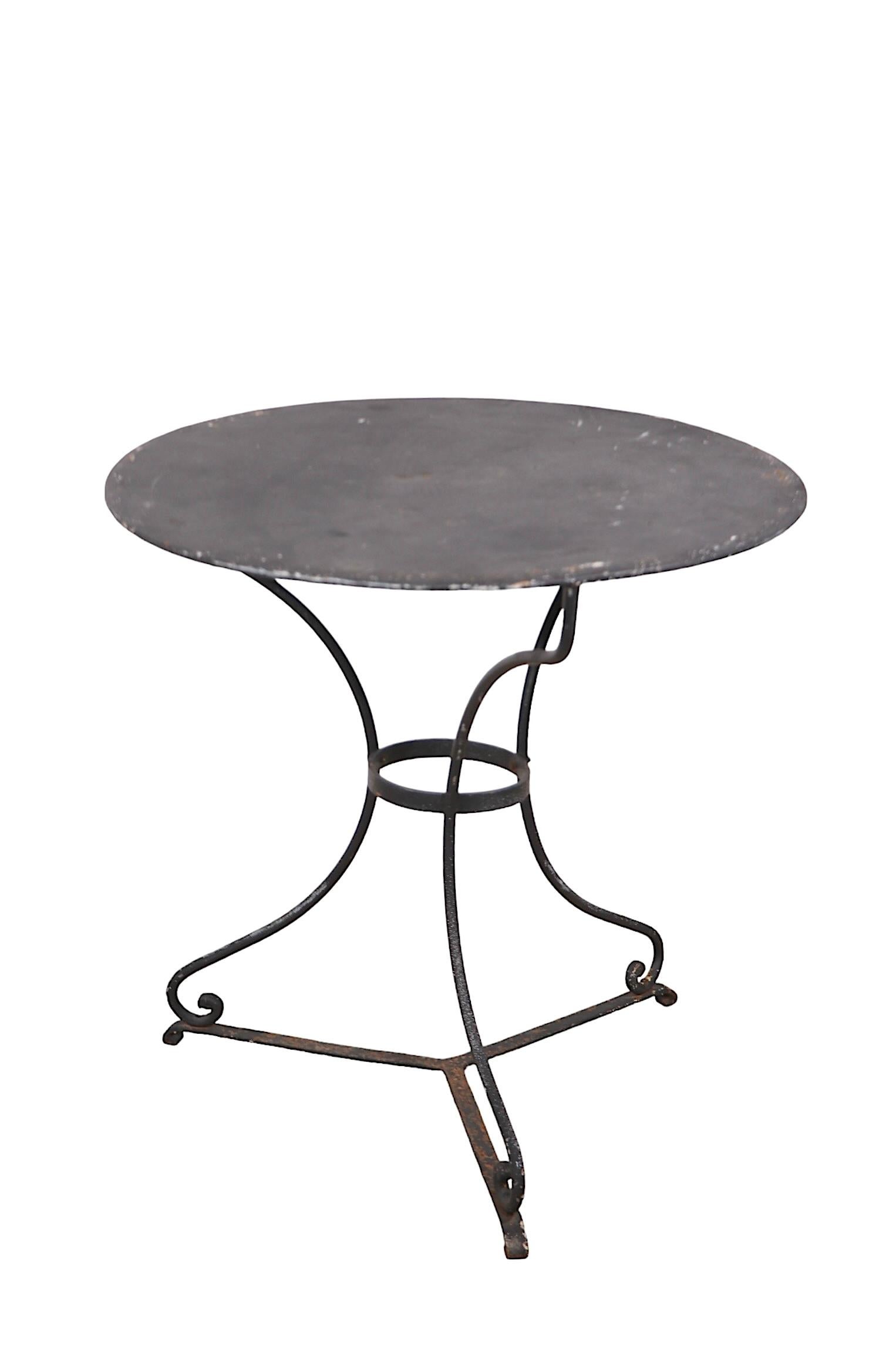 5 pc.  Wrought Iron Antique French Bistro Cafe Dinette Set 4