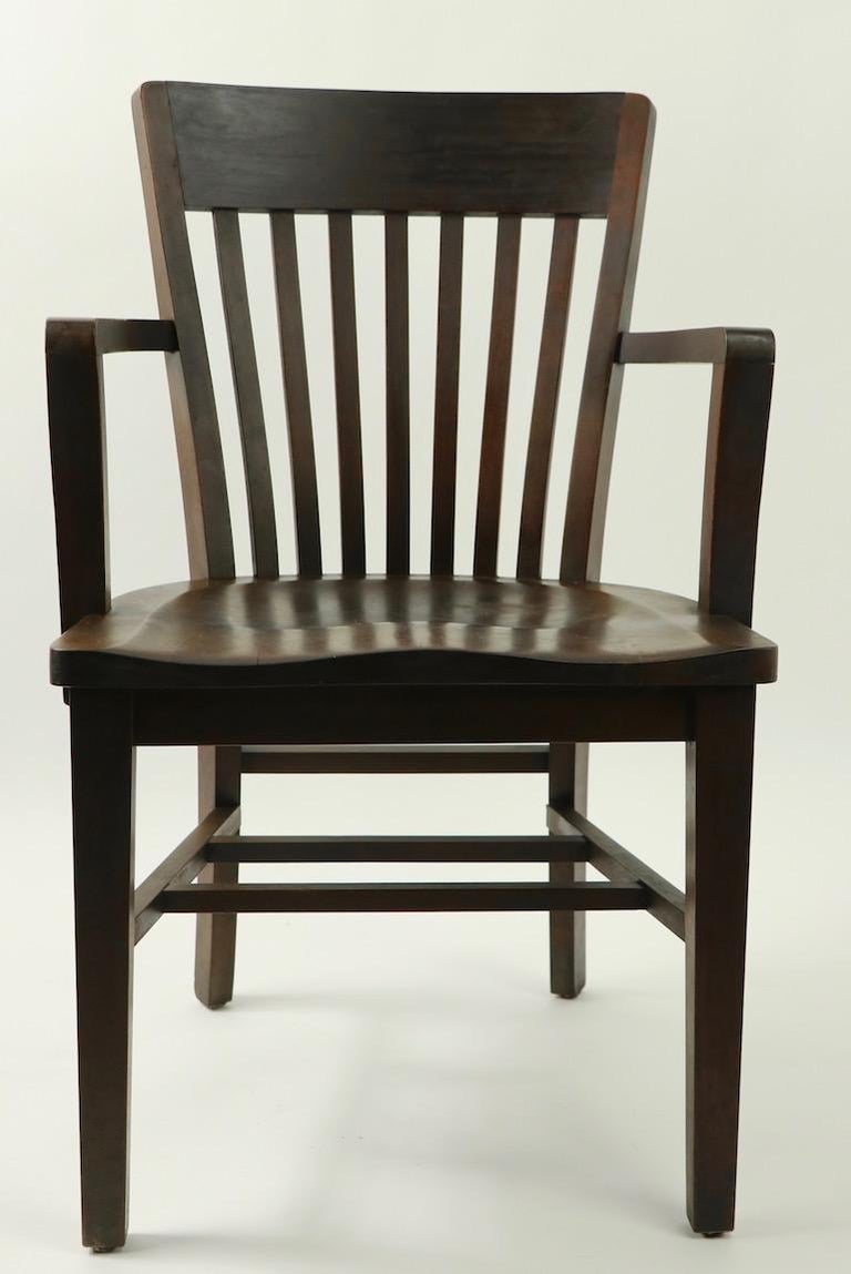 5 Pieces, B. L. Marble Gunlocke Courthouse Office Chairs at 1stDibs