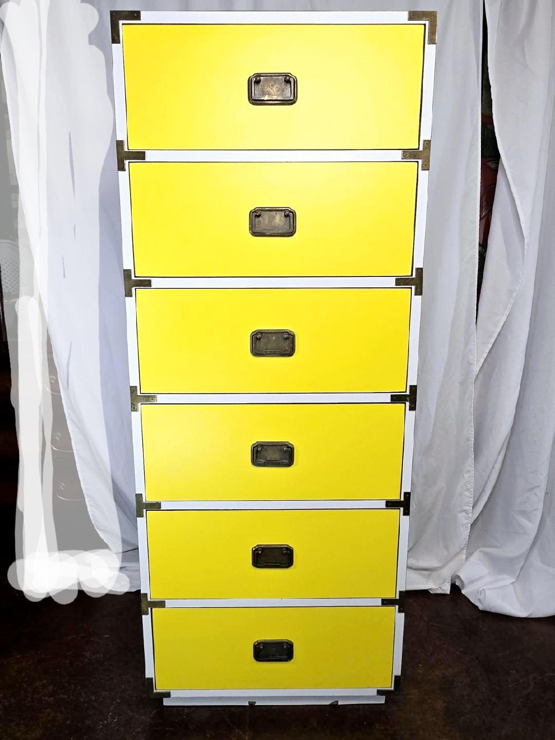 Ensemble de campagne 5 pièces 1960 jaune Campaigner par Morris of California en vente 9