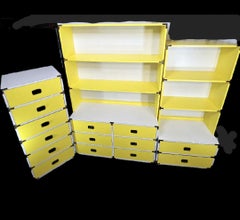 Set 5 pezzi Campaigner giallo anni '60 di Morris of California