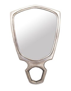 5-Piece American Art Deco Silver Brush and Mirror Dressing Set