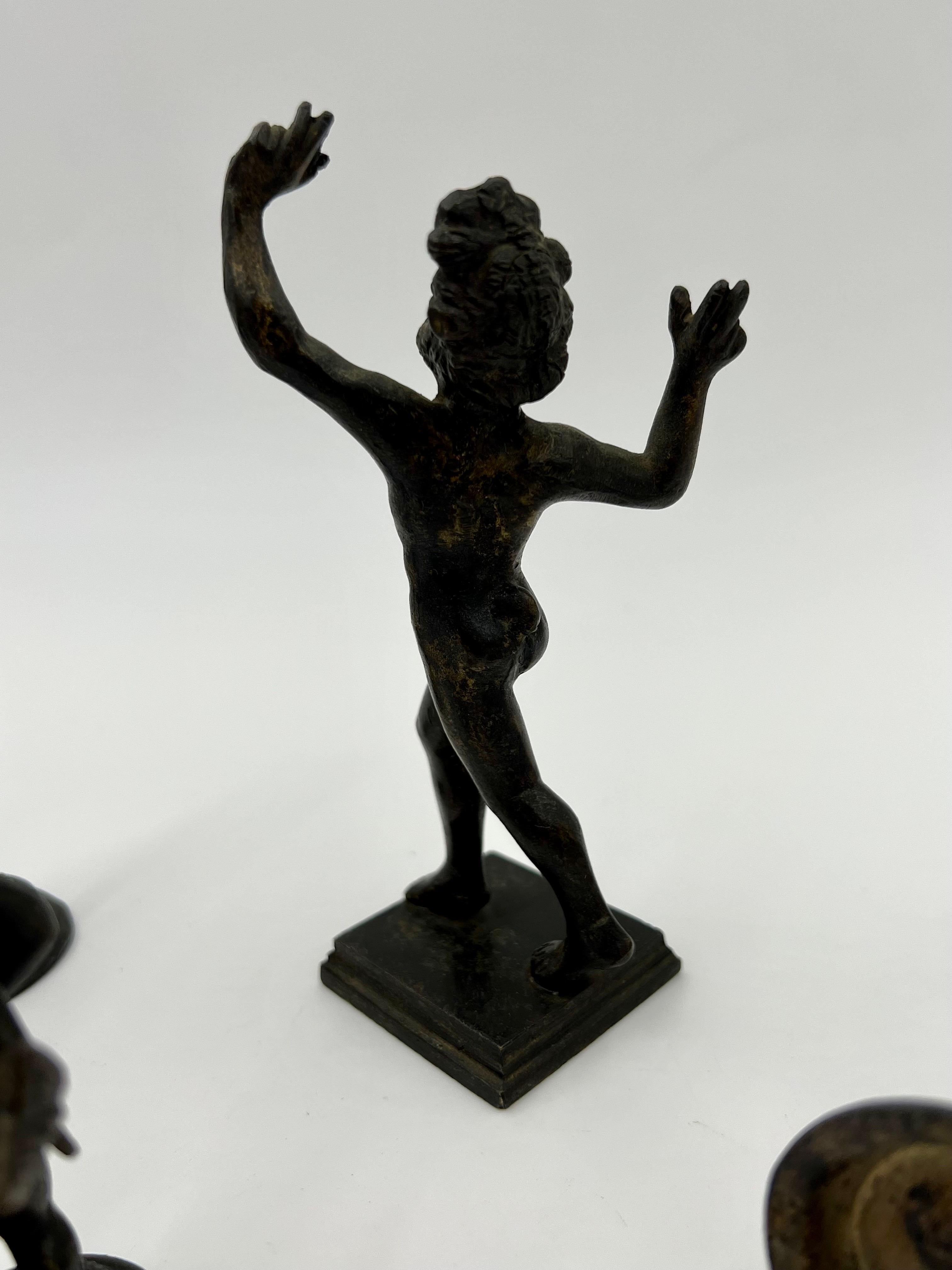 5 pièces de figurines anciennes italiennes Grand Tour en bronze, dont Vénus, Eros et bien d'autres ! en vente 6