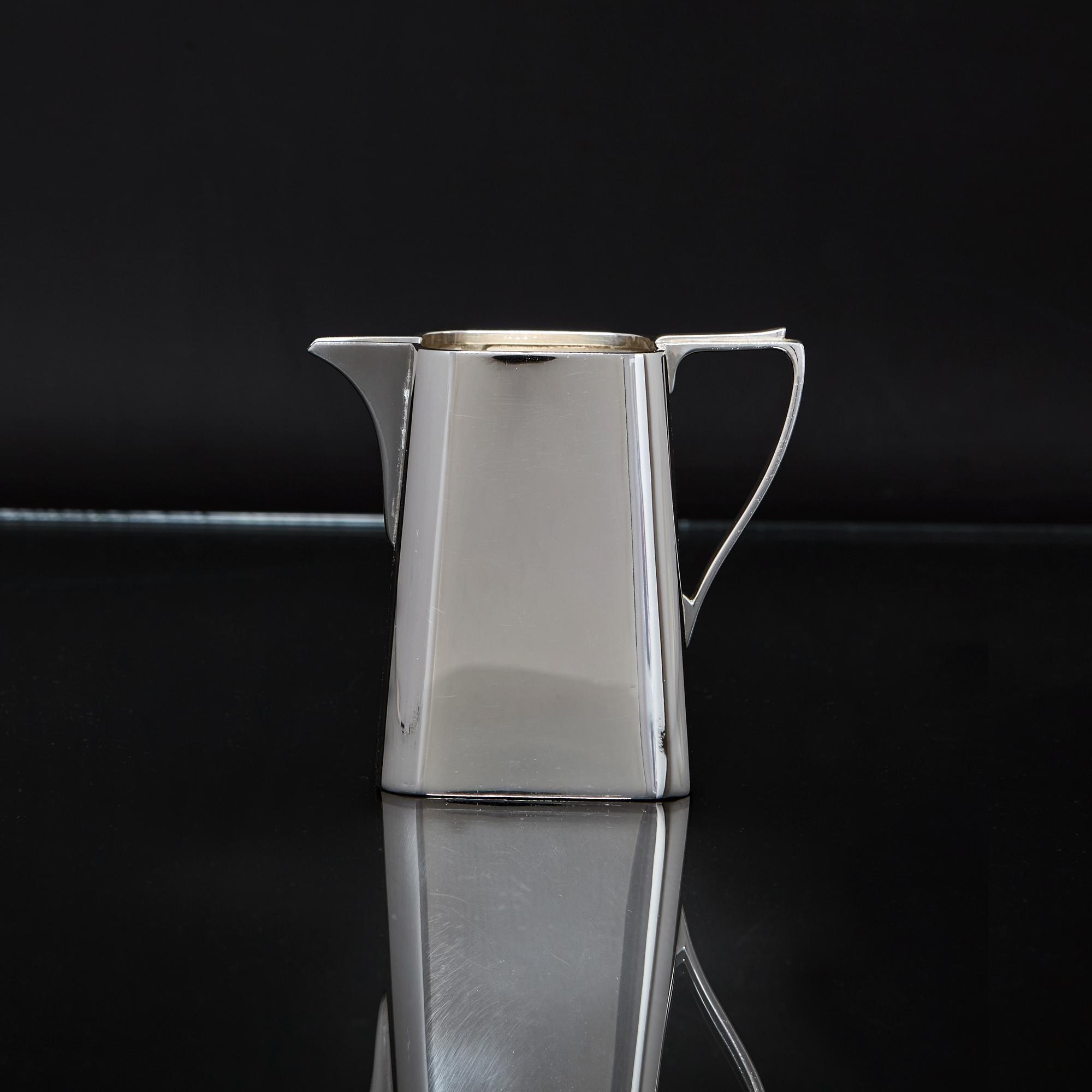 5 Piece Art Deco Silver Tea and Coffee Set 9
