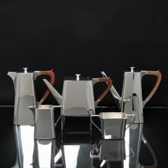 5 Piece Art Deco Silver Tea and Coffee Set