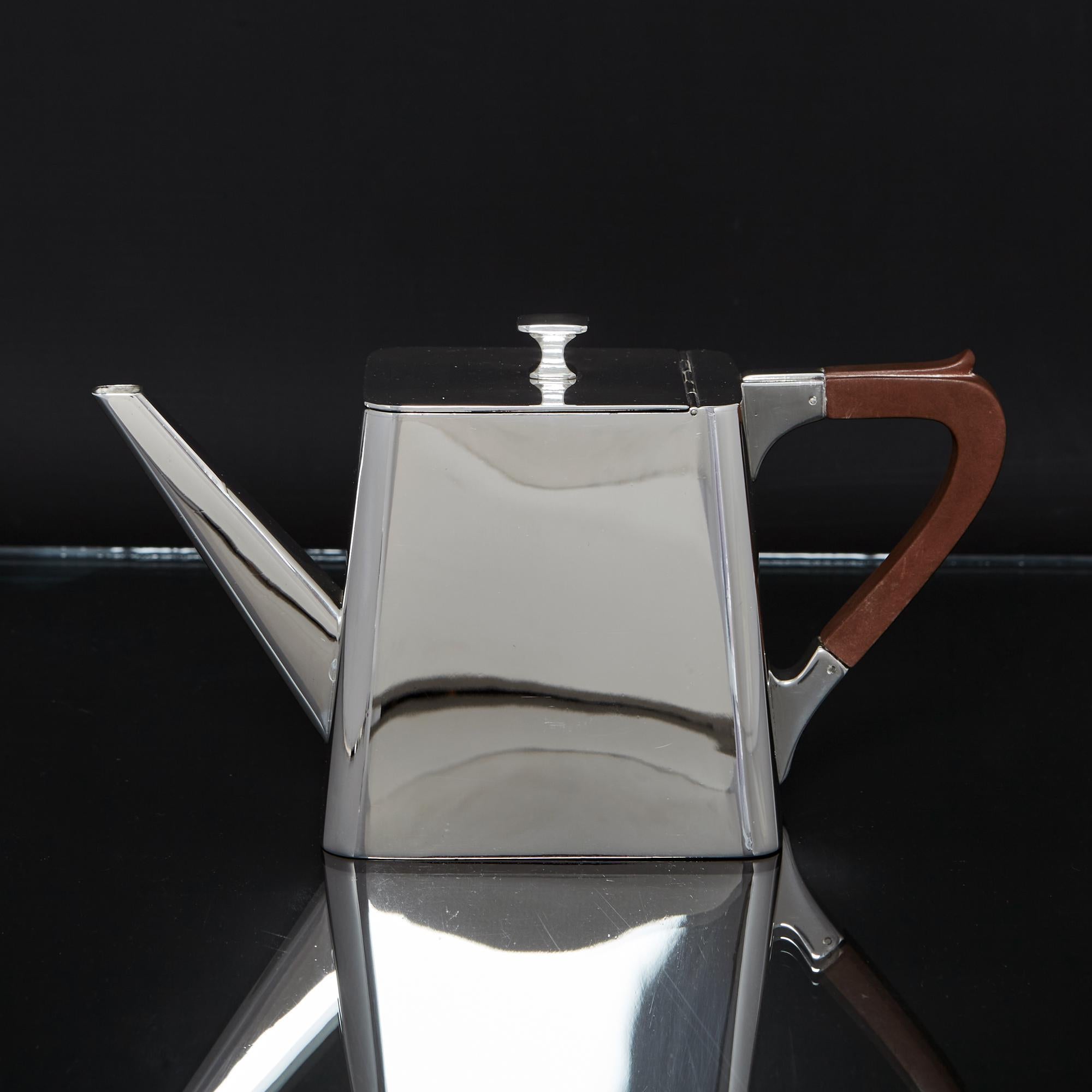 Sterling Silver 5 Piece Art Deco Silver Tea and Coffee Set