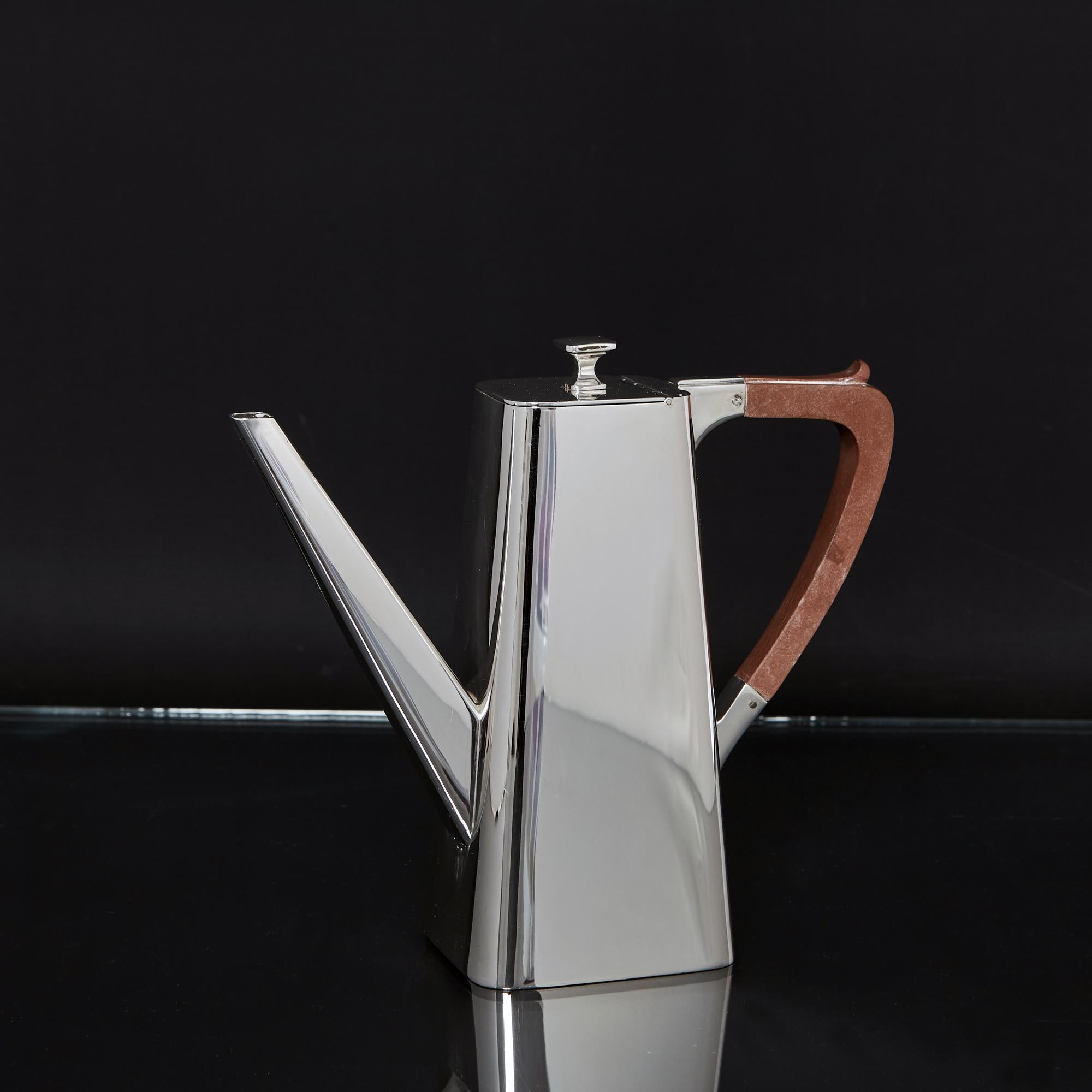 5 Piece Art Deco Silver Tea and Coffee Set 3