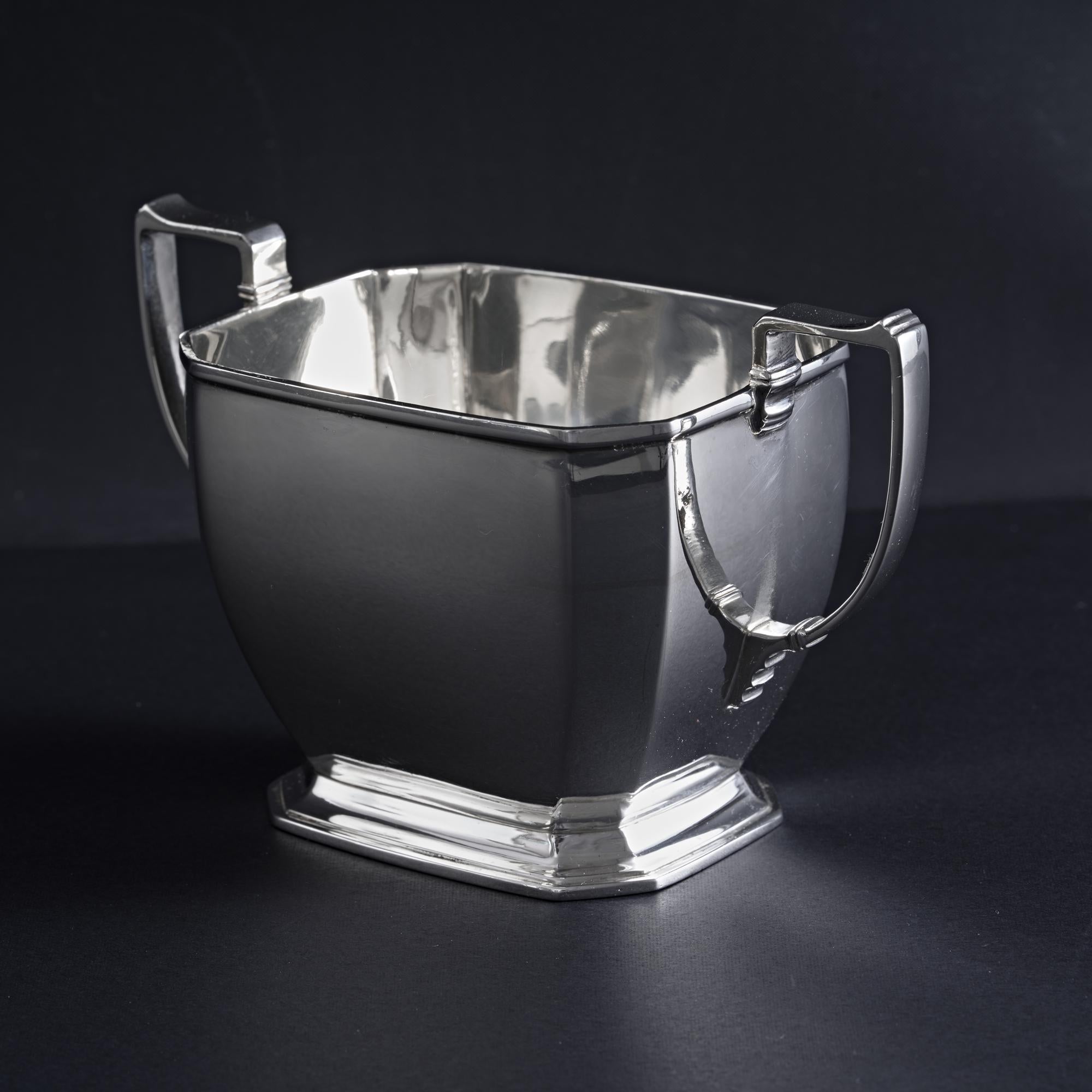 5-piece Art Deco style silver tea & coffee set 6