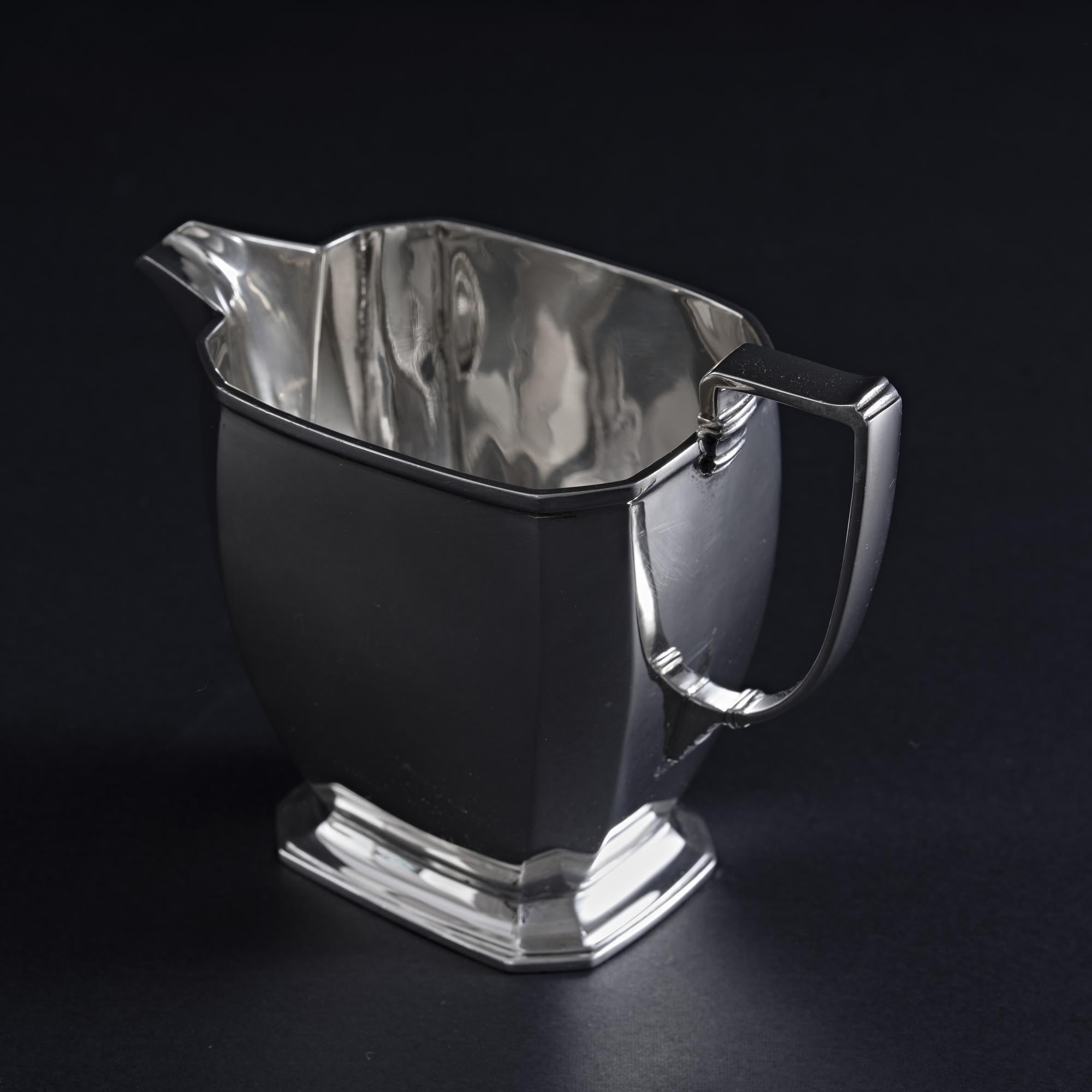 5-piece Art Deco style silver tea & coffee set 4