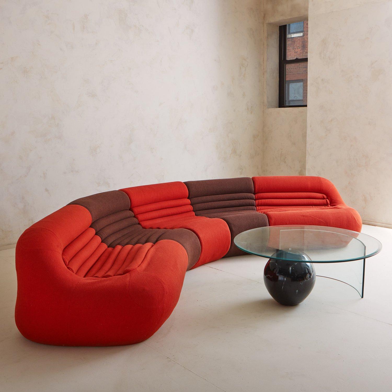 italien Canapé modulaire 5 pièces Carrera par Lomazzi, De Pas + d'Urbino pour BBB Italia, 1969