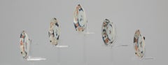 5 Piece Chinese/Japan Porcelain Saucers Imari, 18th Century