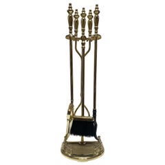 1950s Fireplace Tools and Chimney Pots