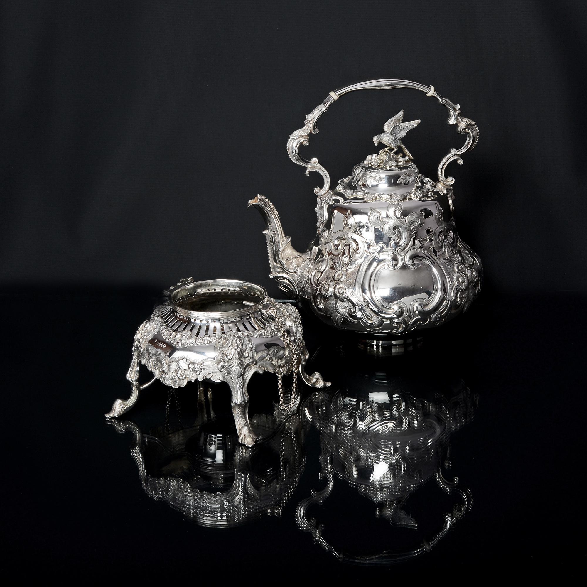 5-Piece Louis Pattern Silver Tea & Coffee Set 2