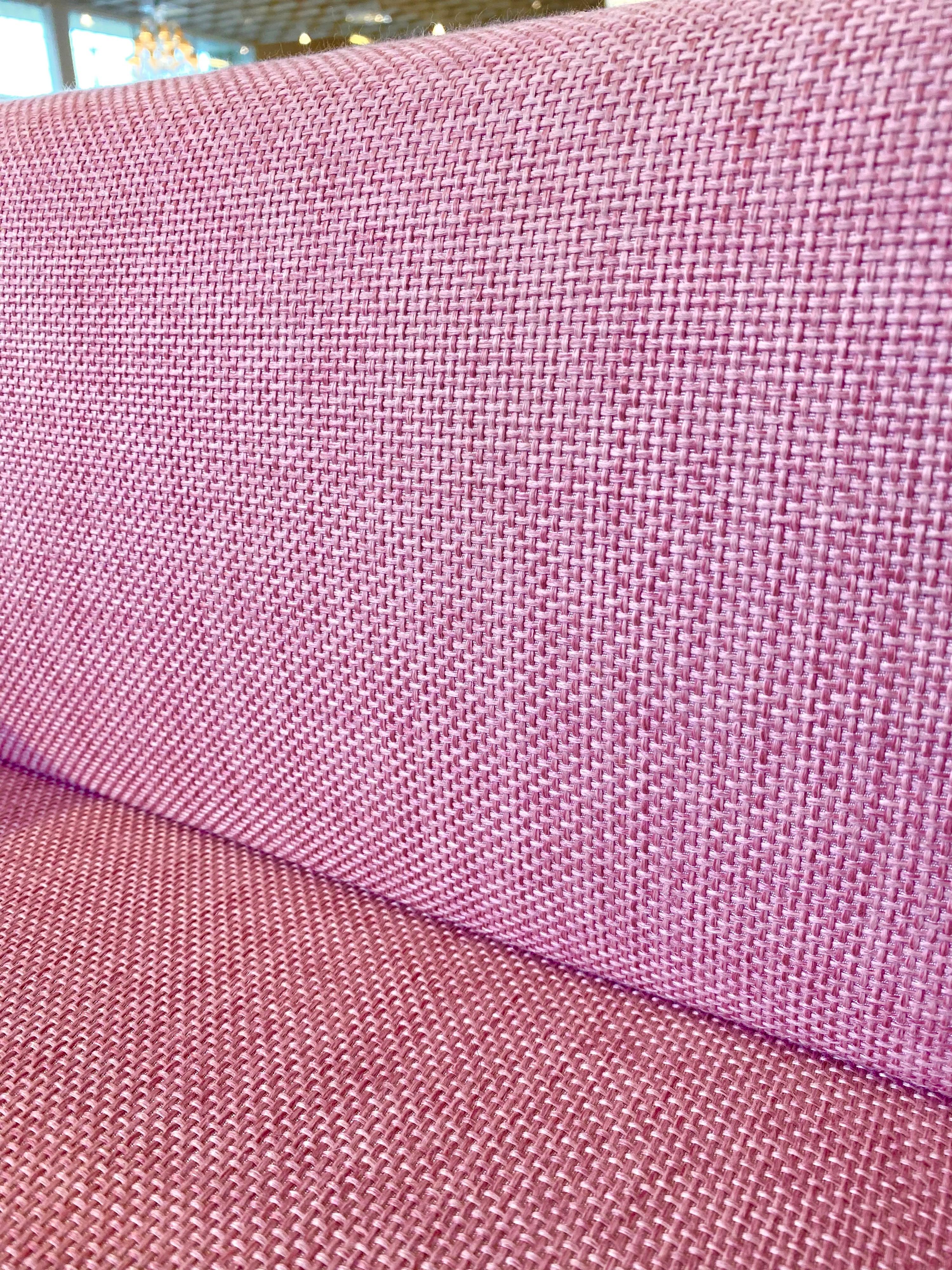 5-Piece Pink Sectional Sofa In Good Condition In Bridgehampton, NY