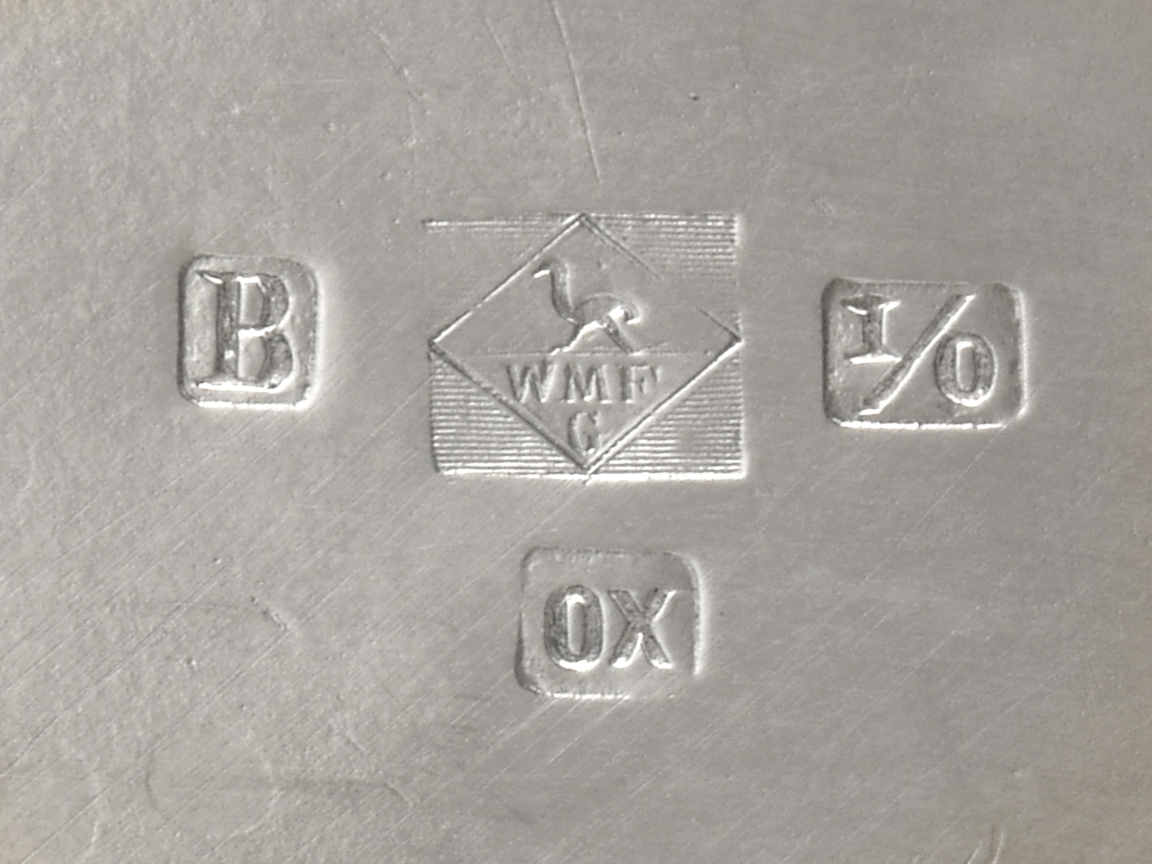 Juego de té de 5 piezas de plata de WMF en venta 4