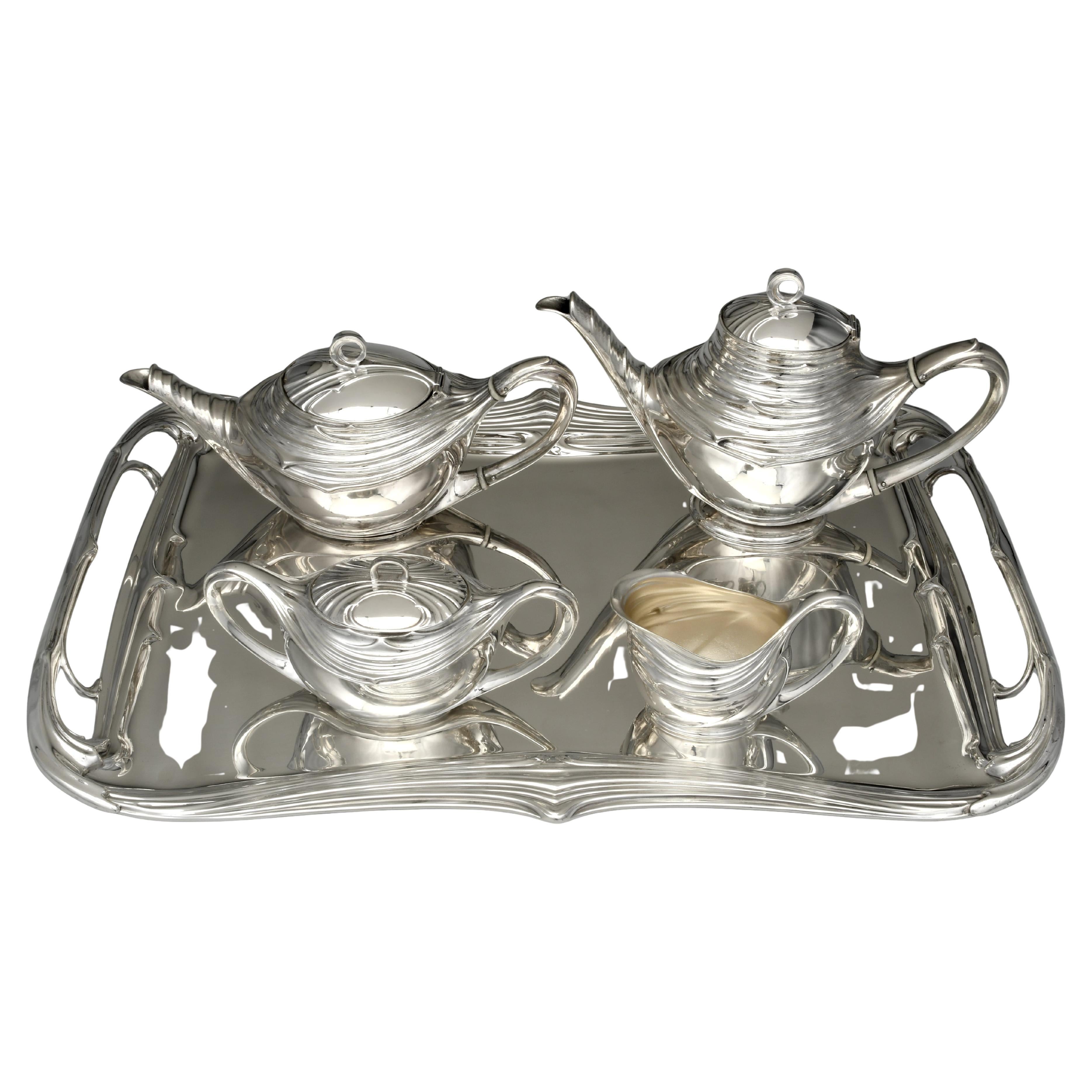 Set da tè 5 pezzi in silverplate di WMF