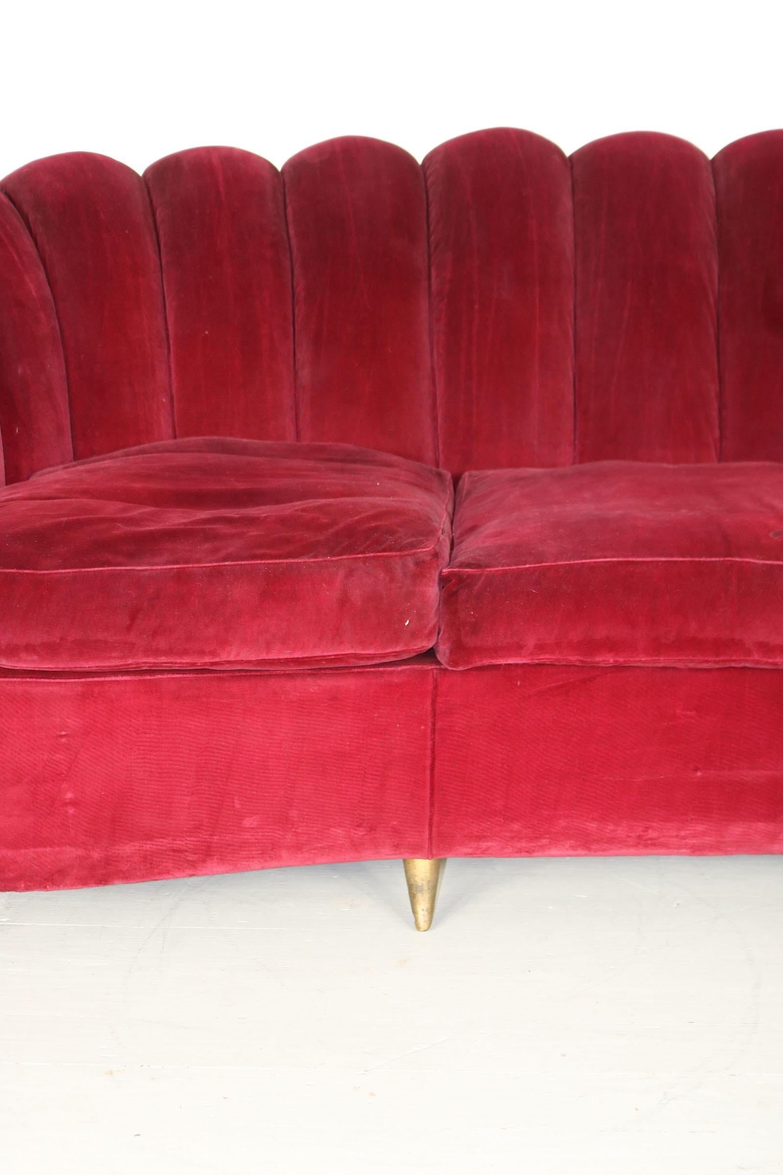 5 Piece Sofa Set for Reupholstering, Manufactured by Isa Bergamo in the 1950s For Sale 6