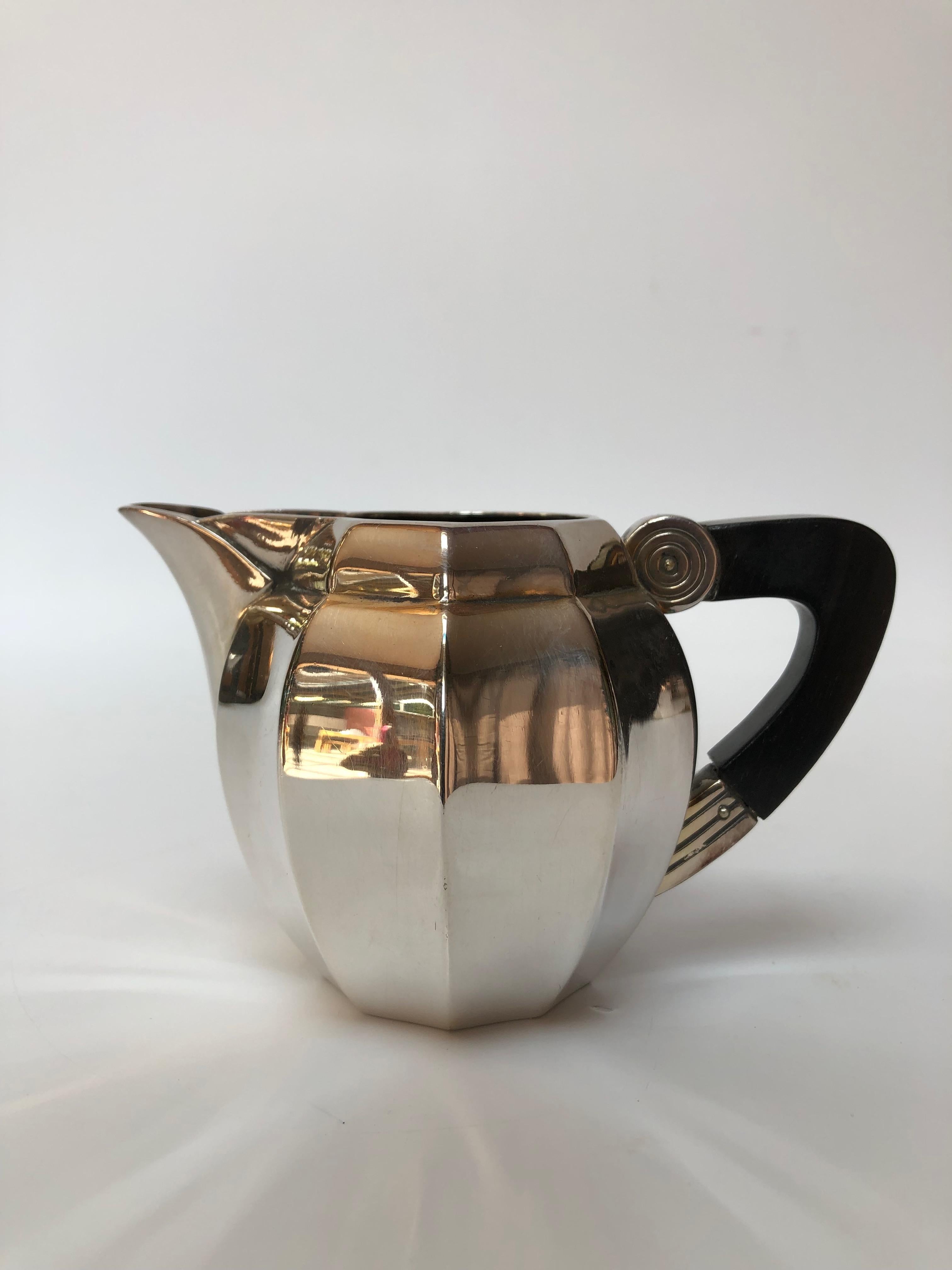 Français Service à thé et café 5 pièces par M. I. I. pour Christofle (Gallia) en vente