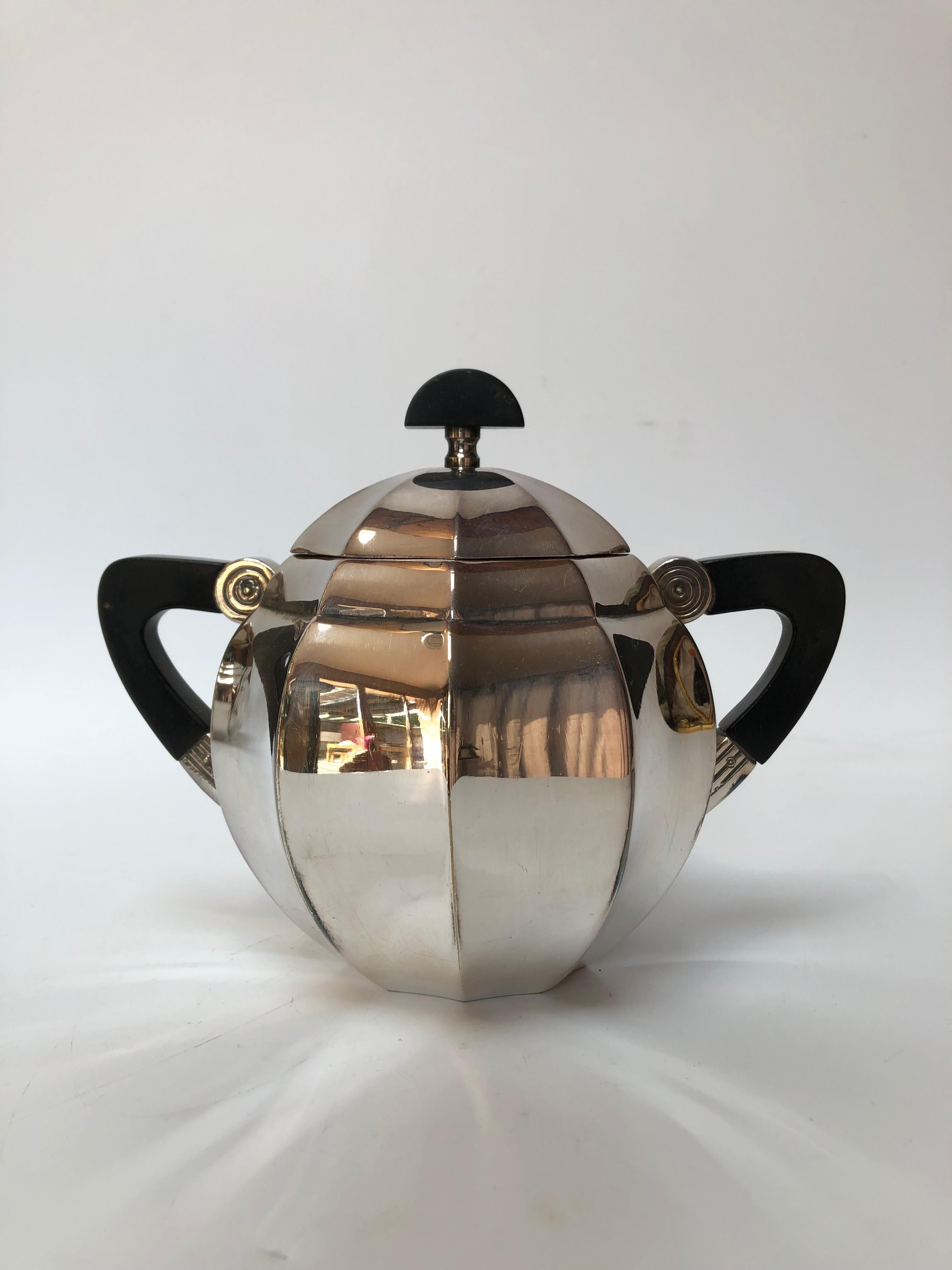 Plaqué argent Service à thé et café 5 pièces par M. I. I. pour Christofle (Gallia) en vente