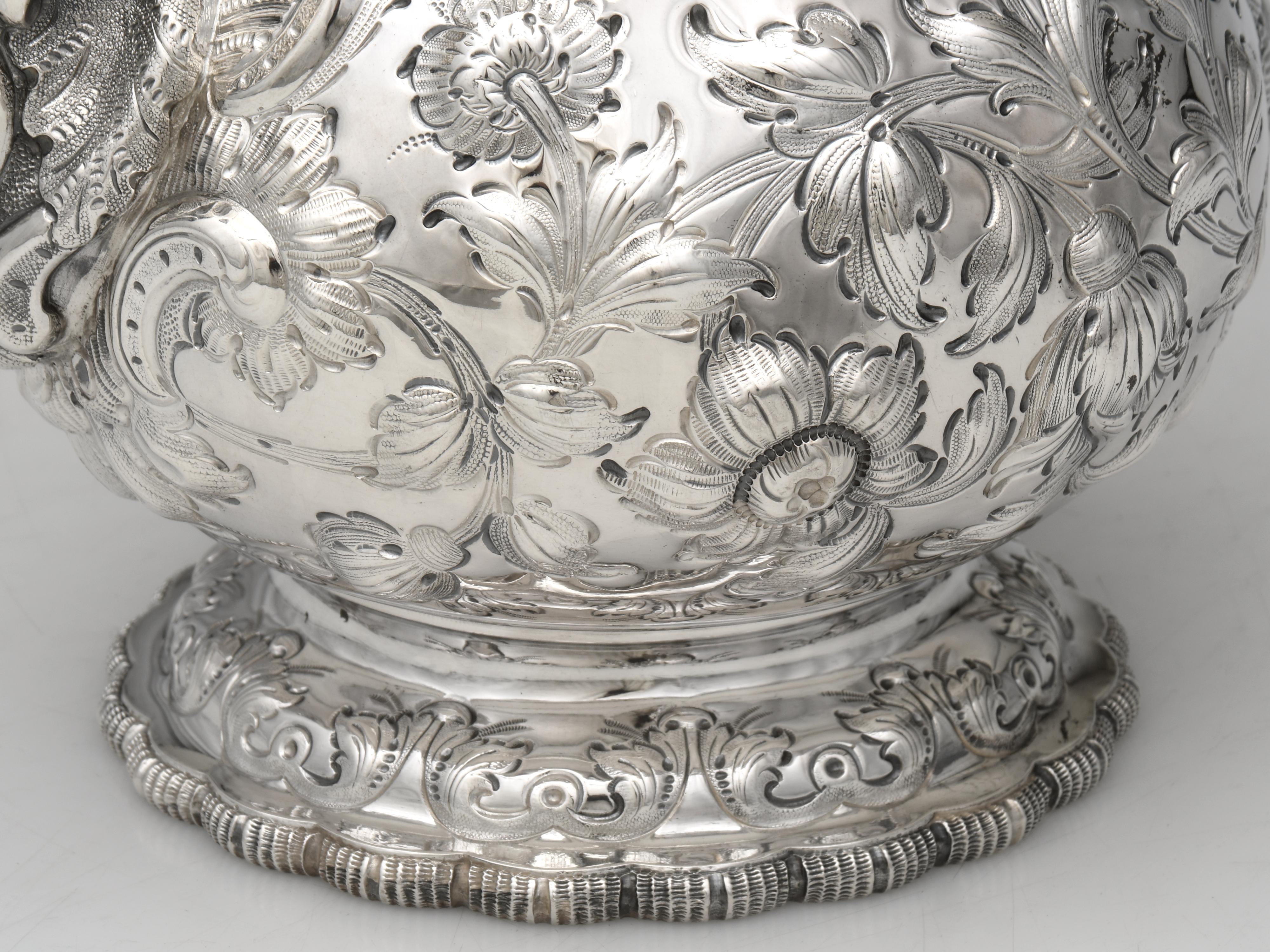 5 Piece Tea Set 1922 Coin Silver by Tiffany & Co. For Sale 3