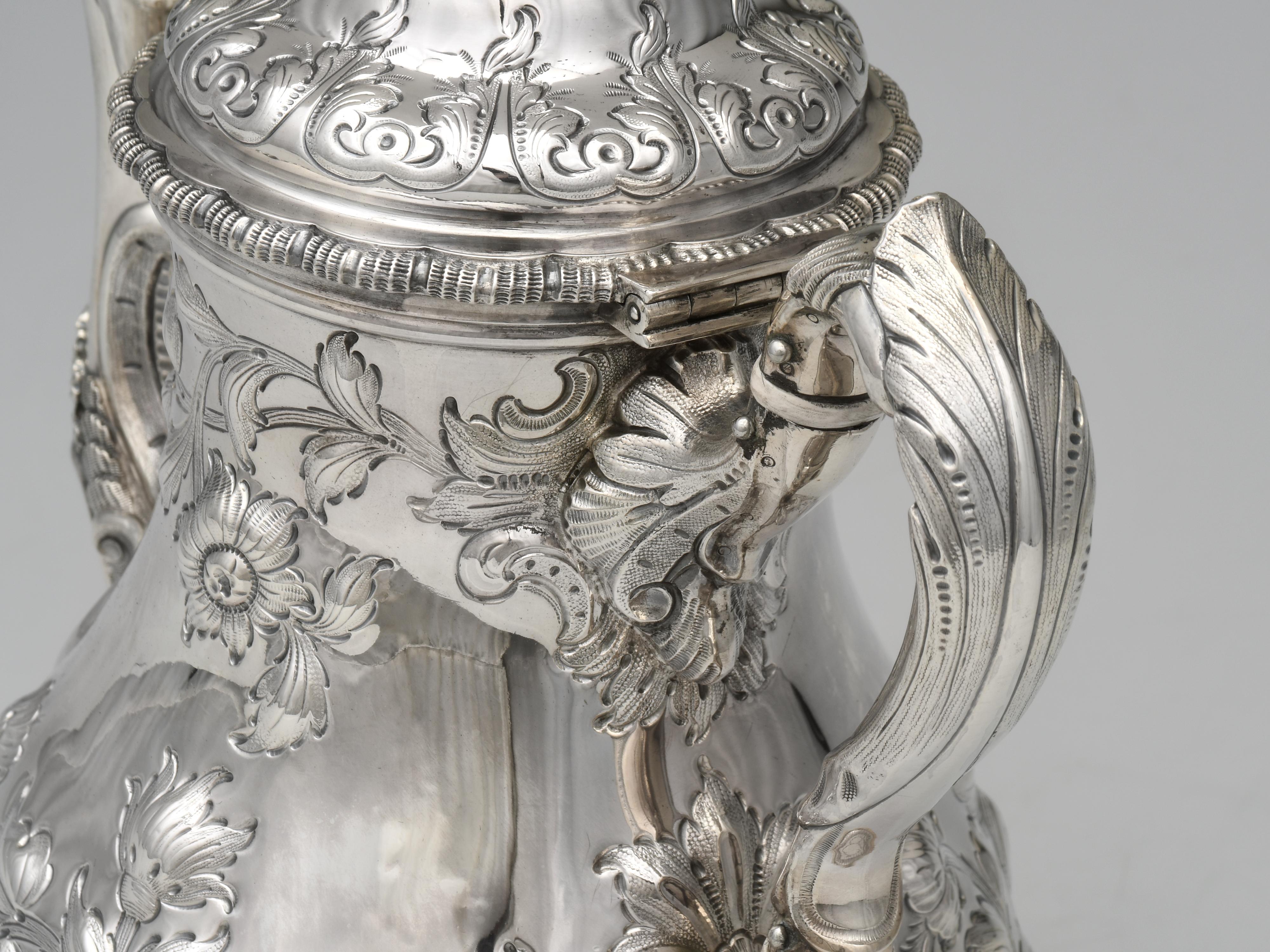 5 Piece Tea Set 1922 Coin Silver by Tiffany & Co. For Sale 6