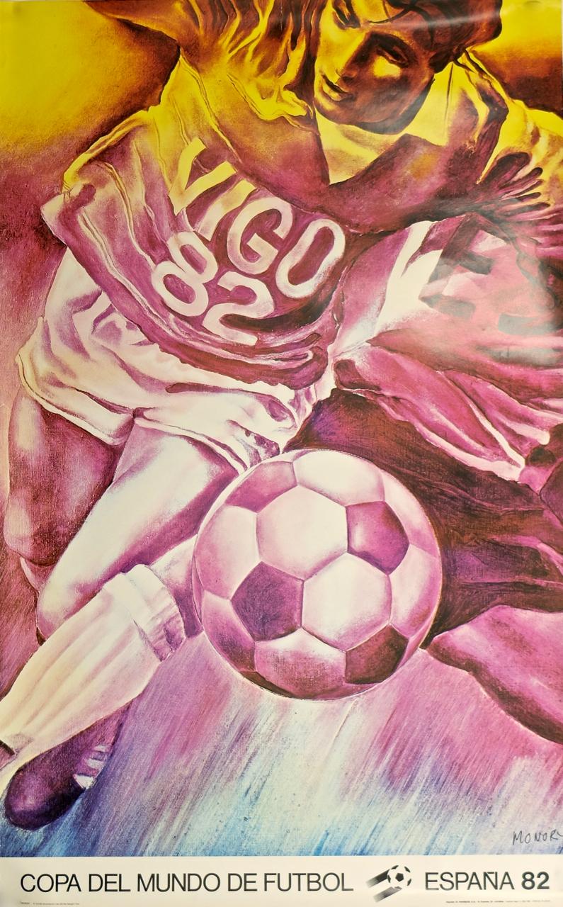 5 Poster Football World Cup, Alechinsky, Miro, Folon, Tapies, Monory, Espana 82 2