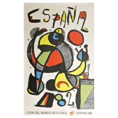 5 Poster Football World Cup, Alechinsky, Miro, Folon, Tapies, Monory, Espana 82