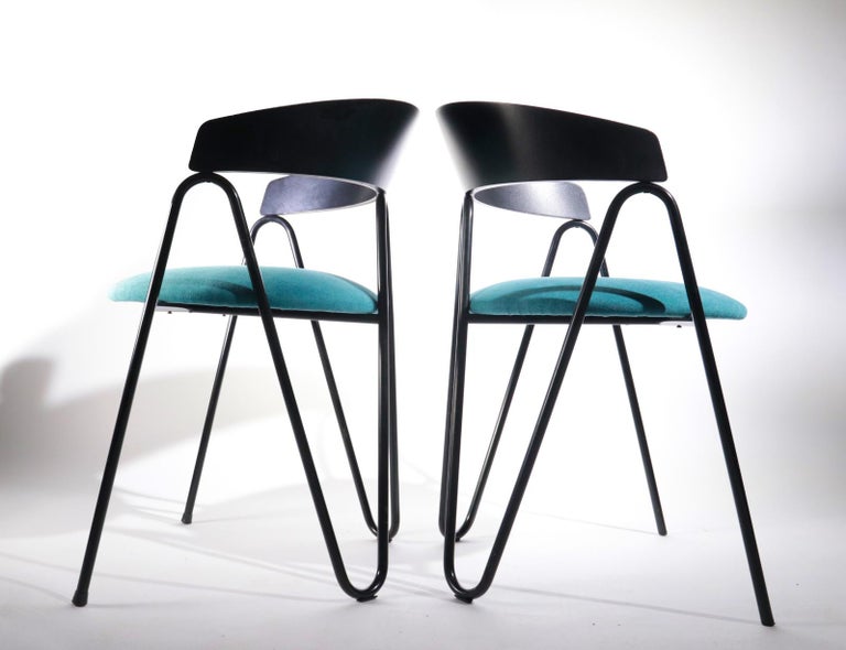 5 Postmodern Memphis Milano Style Chairs from the 1980s For Sale 5