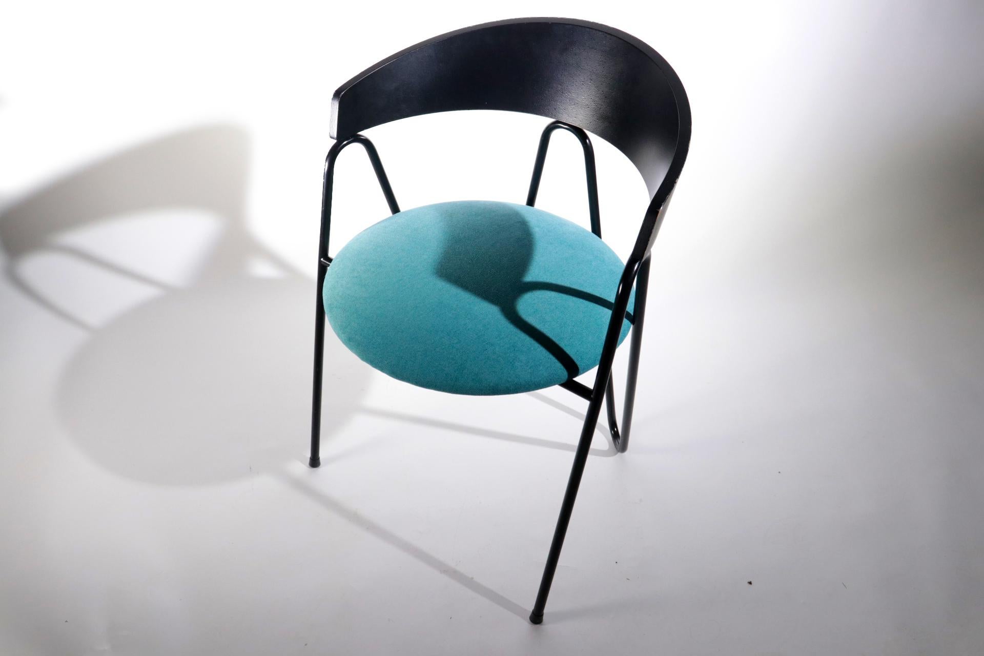 5 Postmodern Memphis Milano Style Chairs from the 1980s For Sale 1