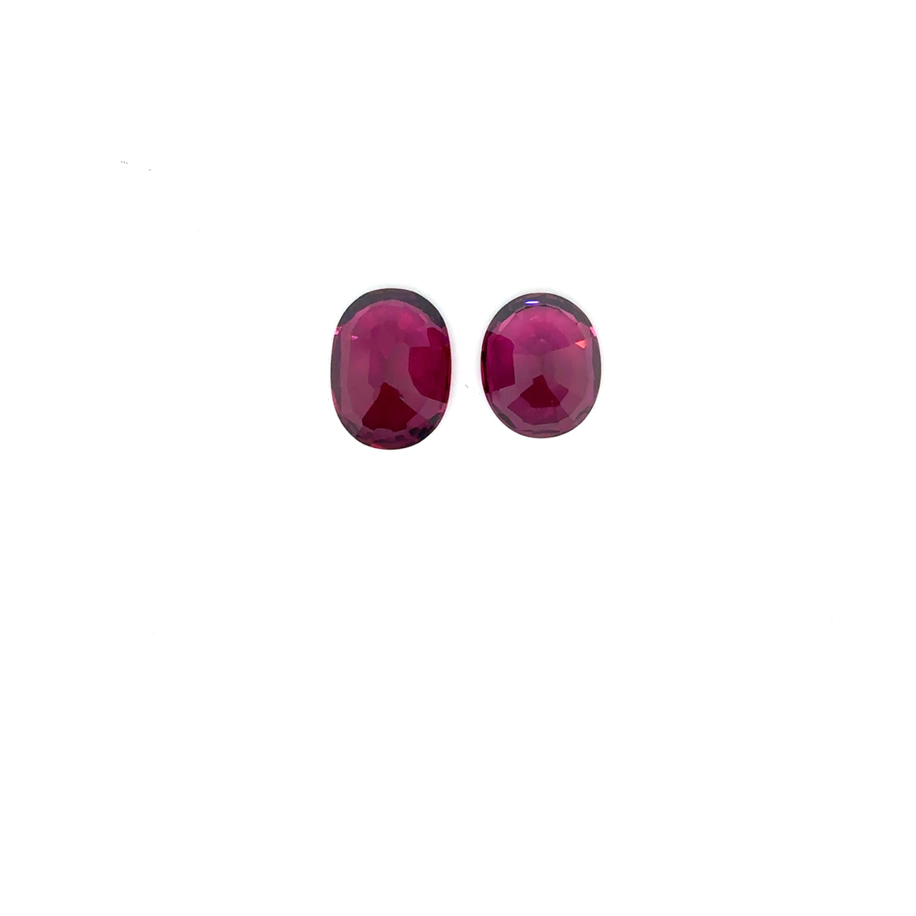 Contemporain 5 grenats violets Cts 16.24 en vente
