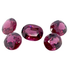 5 grenats violets Cts 16.24