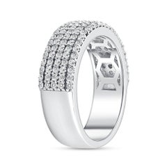 5 Row 2 1/2 Carat Men's Diamond Band