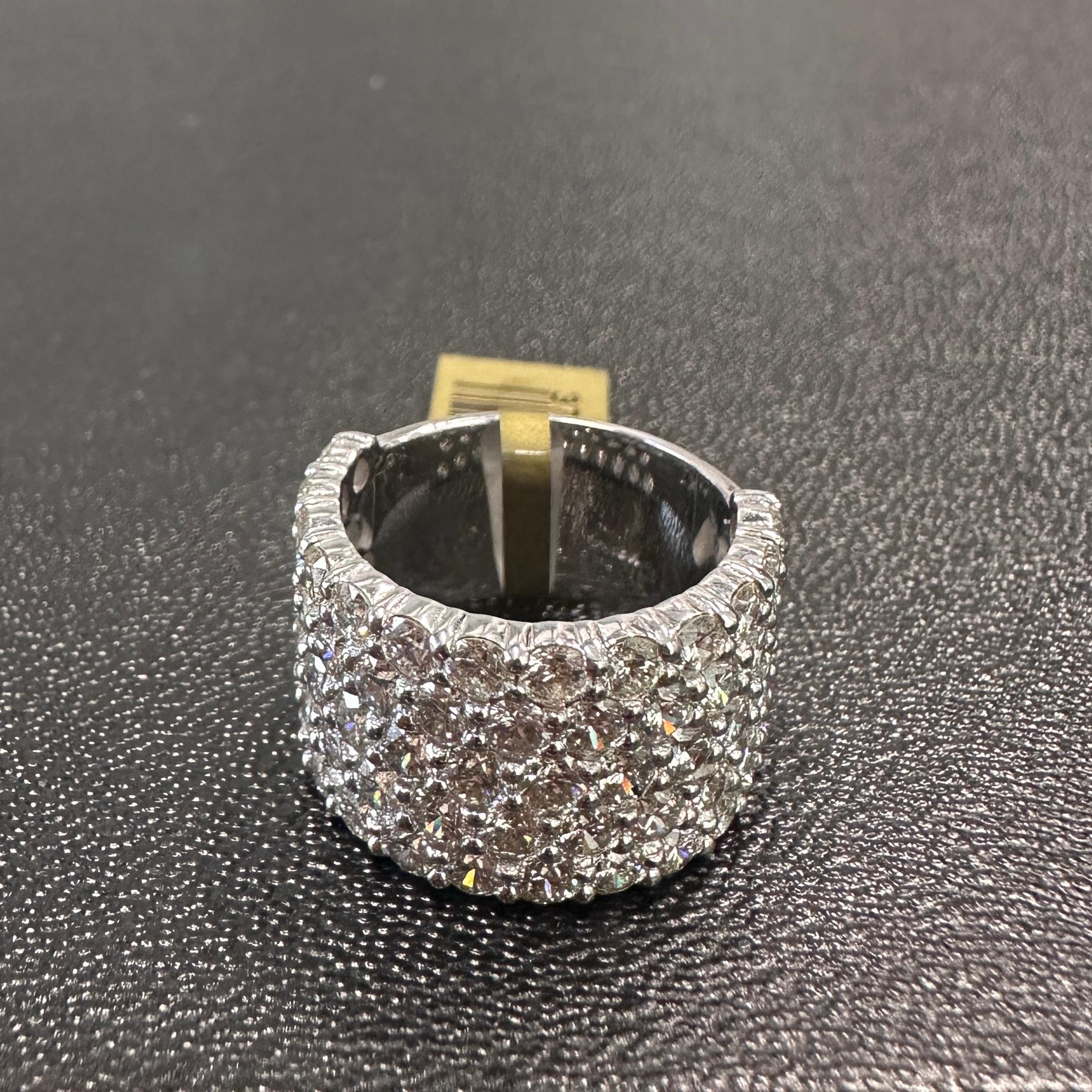For Sale:  5-Row Halfway Diamond Eternity Band, 5.25 Carats 4