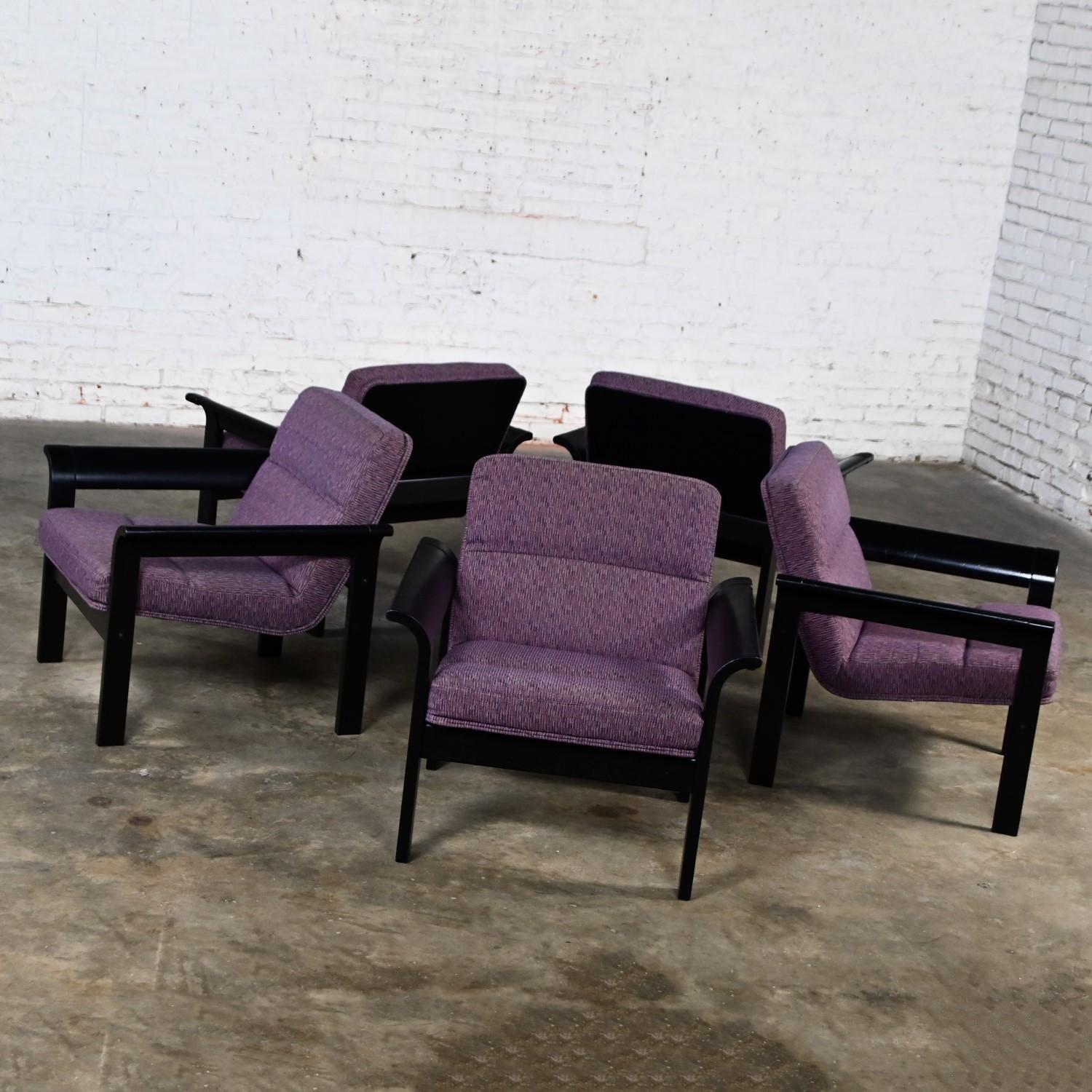 5 moderne dänische Rudd-Loungesessel aus Eiche von Thygesen & Sorensen für Magnus Olesen im Angebot 4