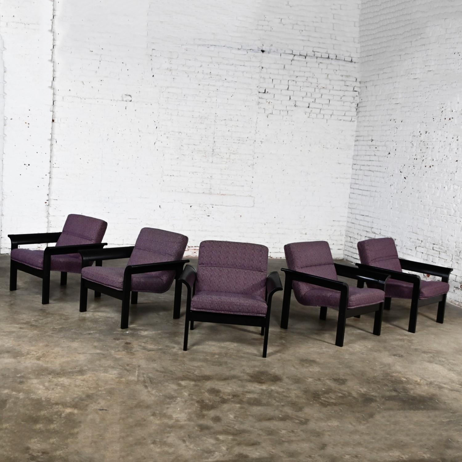 5 moderne dänische Rudd-Loungesessel aus Eiche von Thygesen & Sorensen für Magnus Olesen im Angebot 6