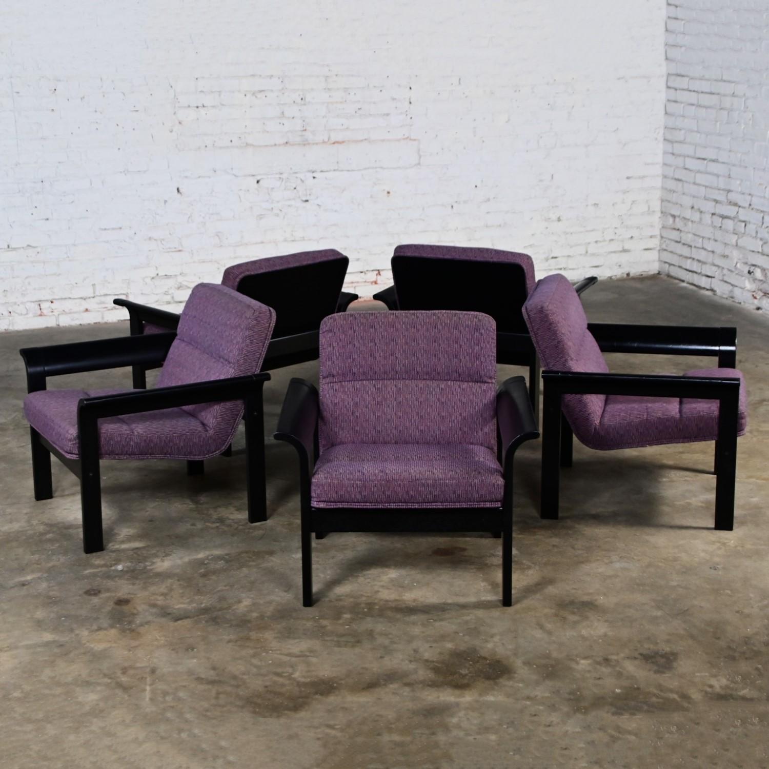 5 moderne dänische Rudd-Loungesessel aus Eiche von Thygesen & Sorensen für Magnus Olesen im Angebot 13