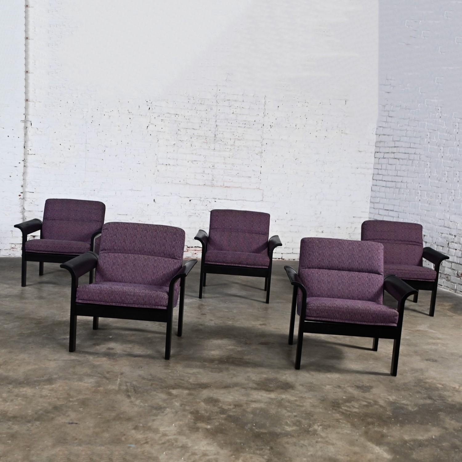 5 moderne dänische Rudd-Loungesessel aus Eiche von Thygesen & Sorensen für Magnus Olesen (Skandinavische Moderne) im Angebot