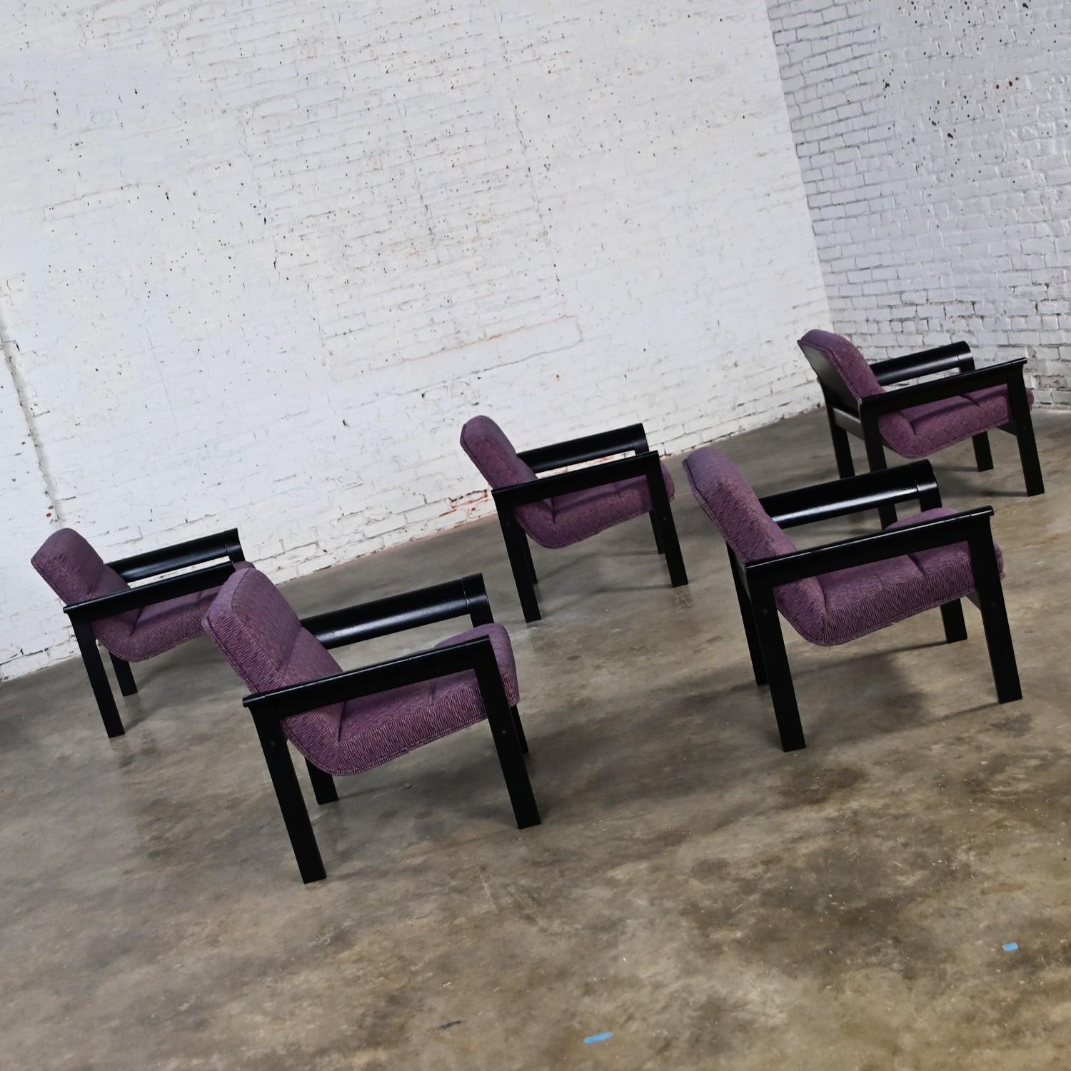 5 moderne dänische Rudd-Loungesessel aus Eiche von Thygesen & Sorensen für Magnus Olesen (Dänisch) im Angebot