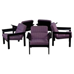 5 Rudd Danish Modern Oak Lounge Chairs by Thygesen & Sorensen for Magnus Olesen