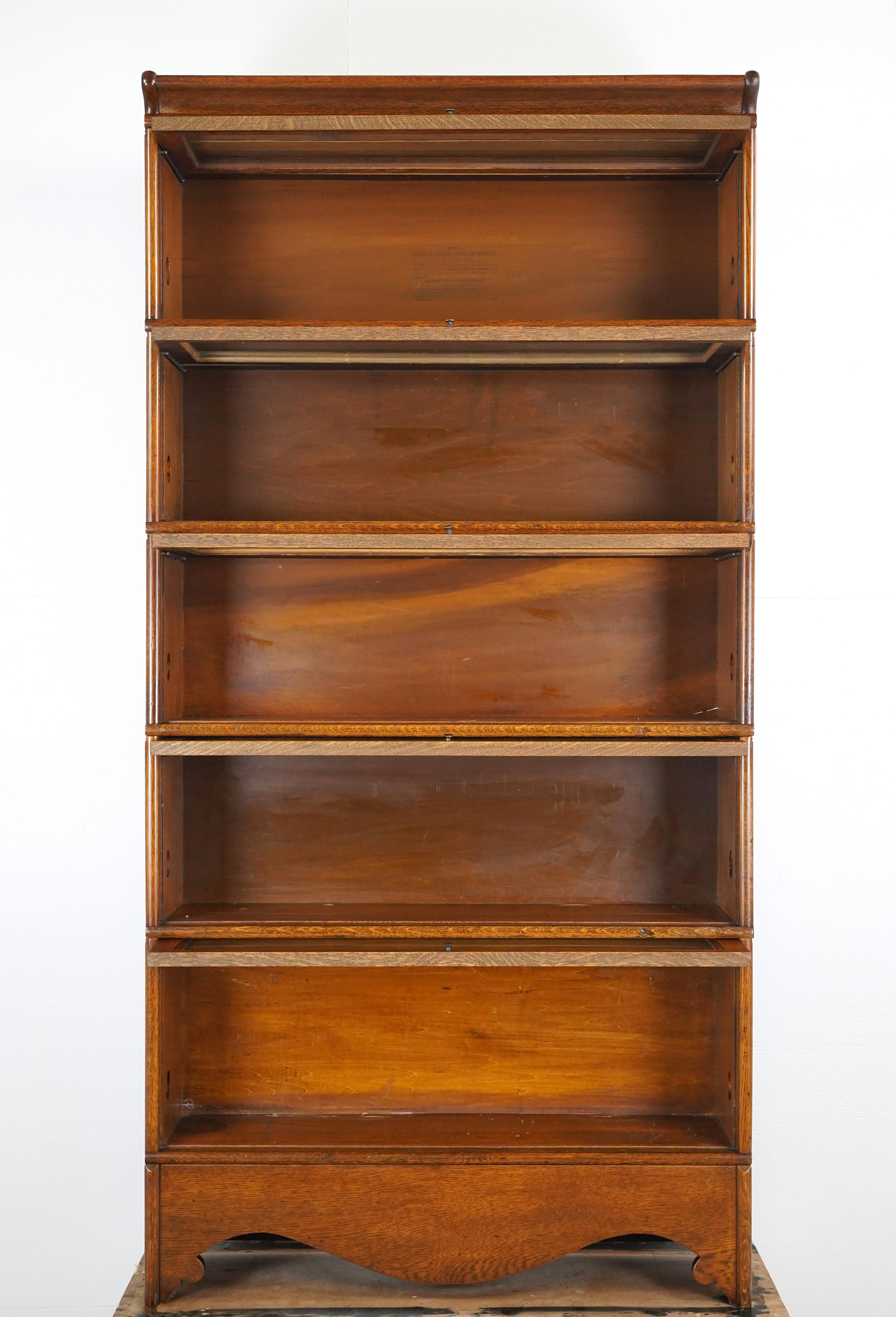 Americano Libreria 5 sezioni Oak Rockwell-Wabash Barrister