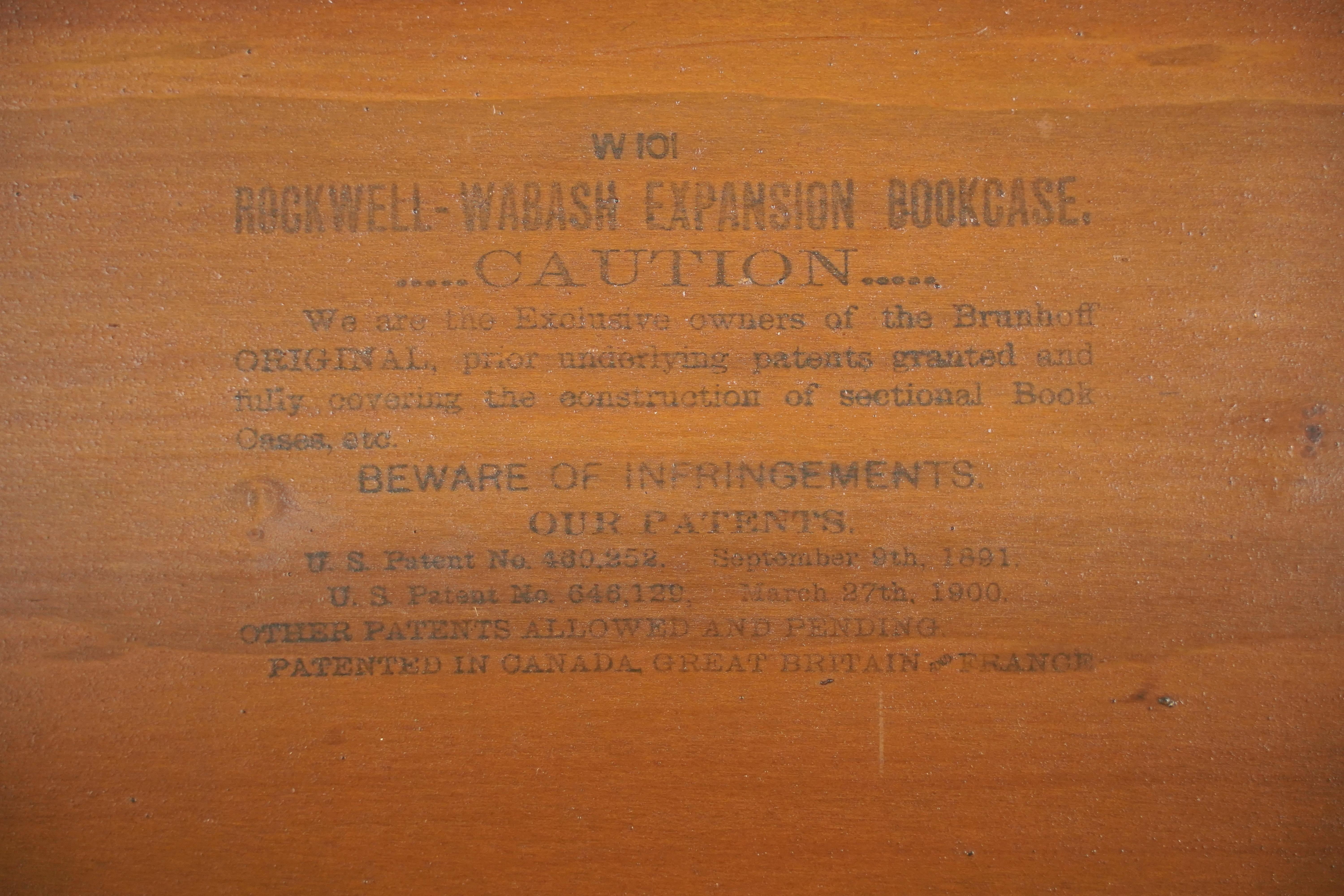 Vetro Libreria 5 sezioni Oak Rockwell-Wabash Barrister