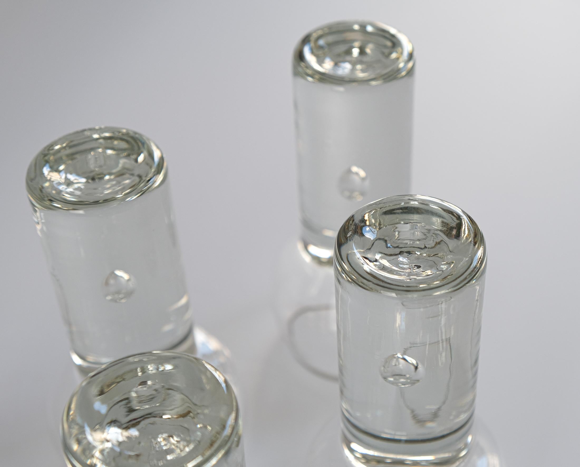 5 verres à vin en cristal toscan du milieu du siècle dessinés par Sergio Asti, Italie, C.C. en vente 9