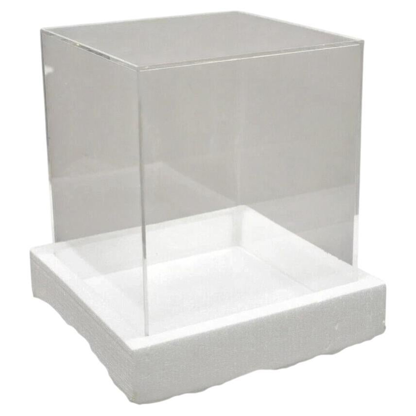5 Sided 14.5" Clear Acrylic Lucite Vitrine Display Case Christine Taylor Coll.